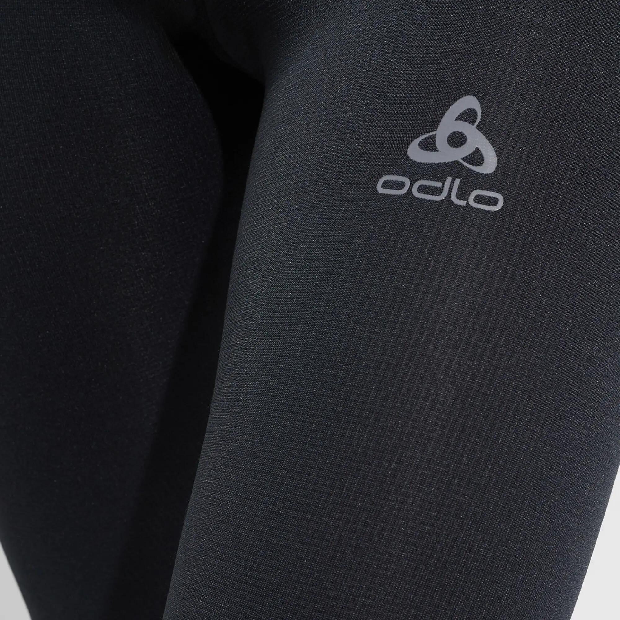 Sous-vêtement pantalon thermique femme, ODLO Active Warm bas noir 3/4