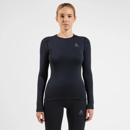Unterwäsche Funktionsshirt Damen - Odlo Active Warm schwarz