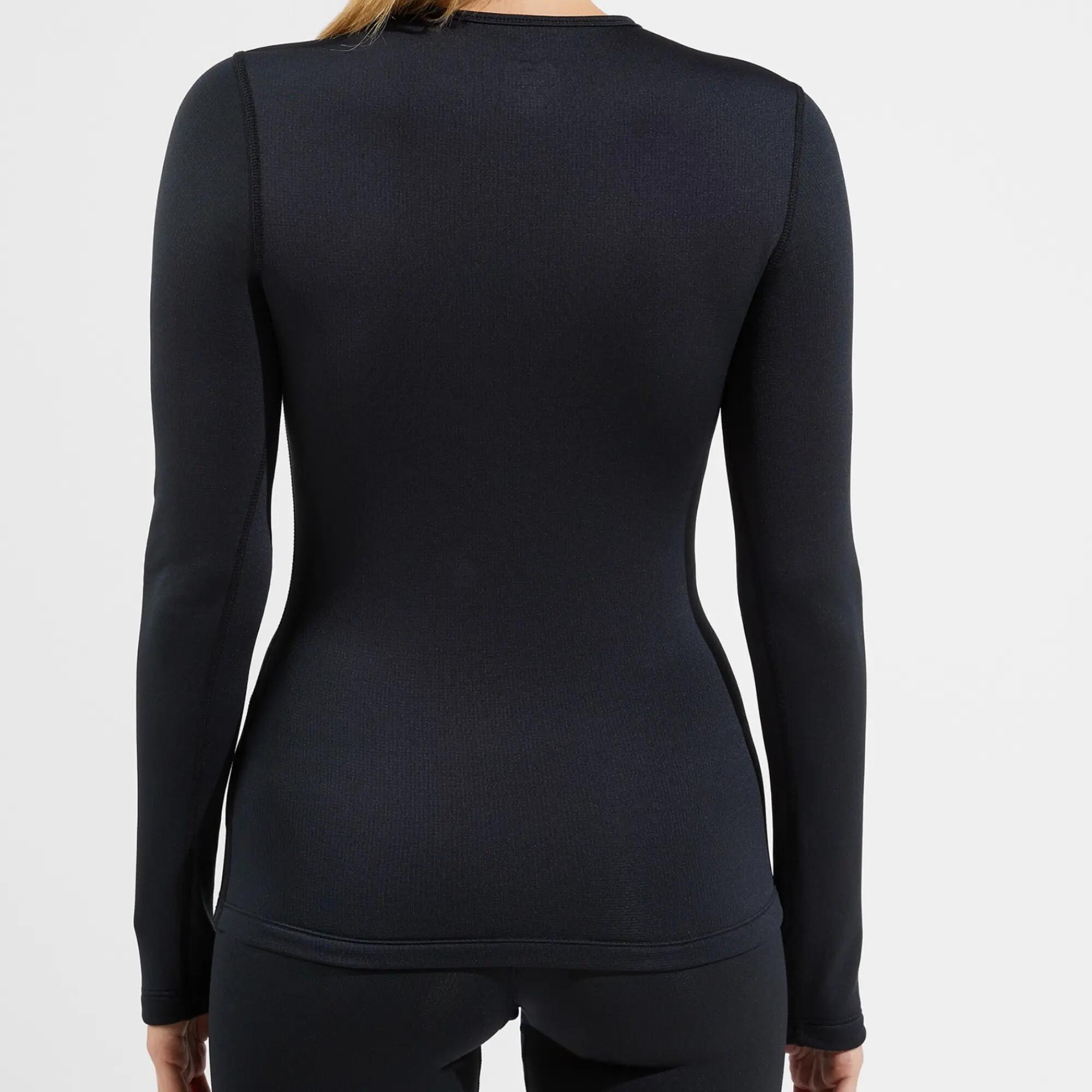 Sous-vêtement thermique femme, ODLO Active Warm haut noir 3/4
