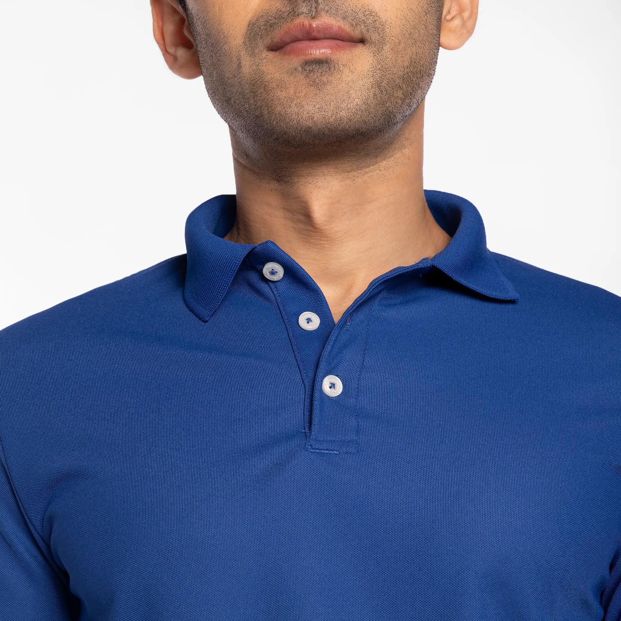 Men's golf Quick Dry polo shirt, WW100 Indigo Blue -  5