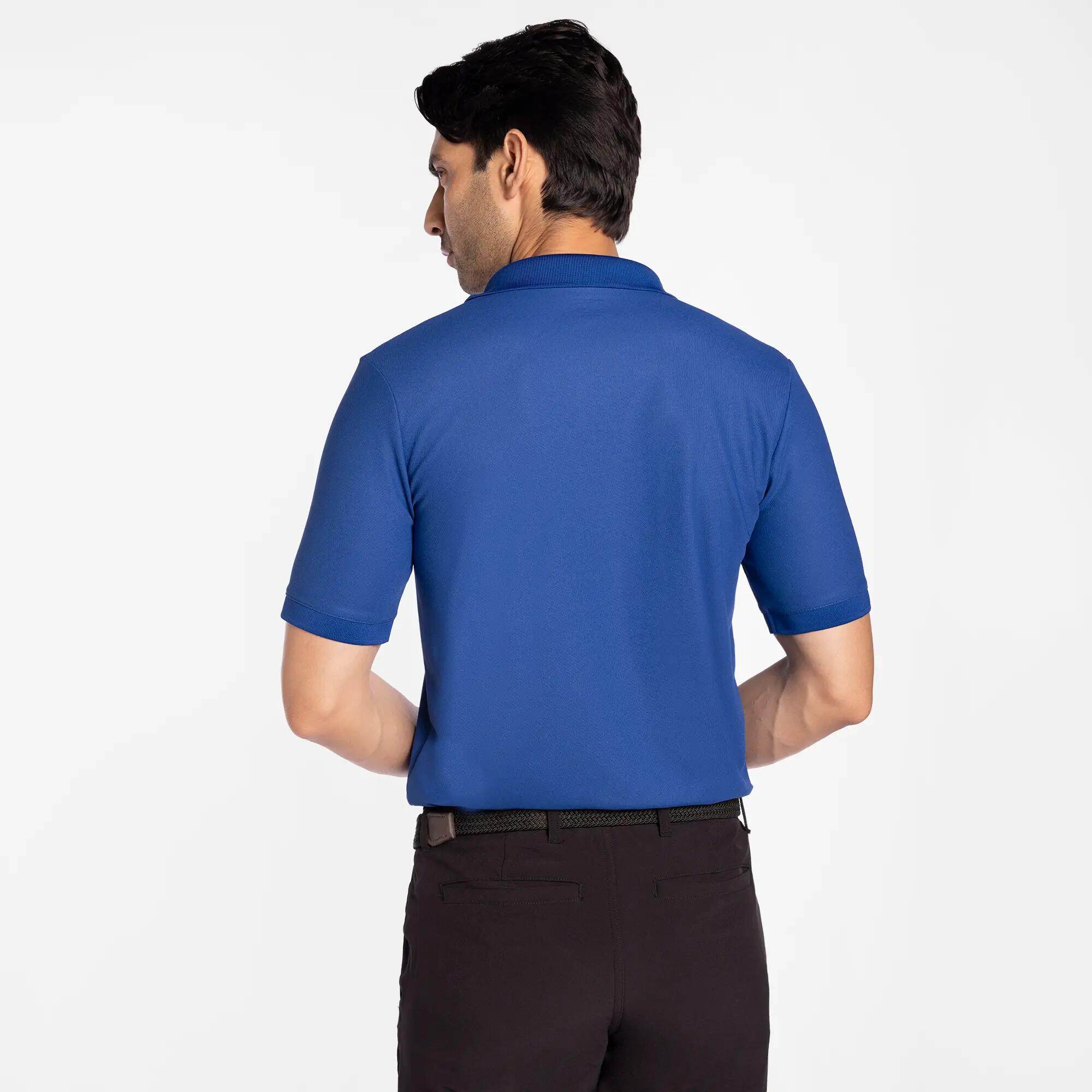 Men's golf Quick Dry polo shirt, WW100 Indigo Blue -  3