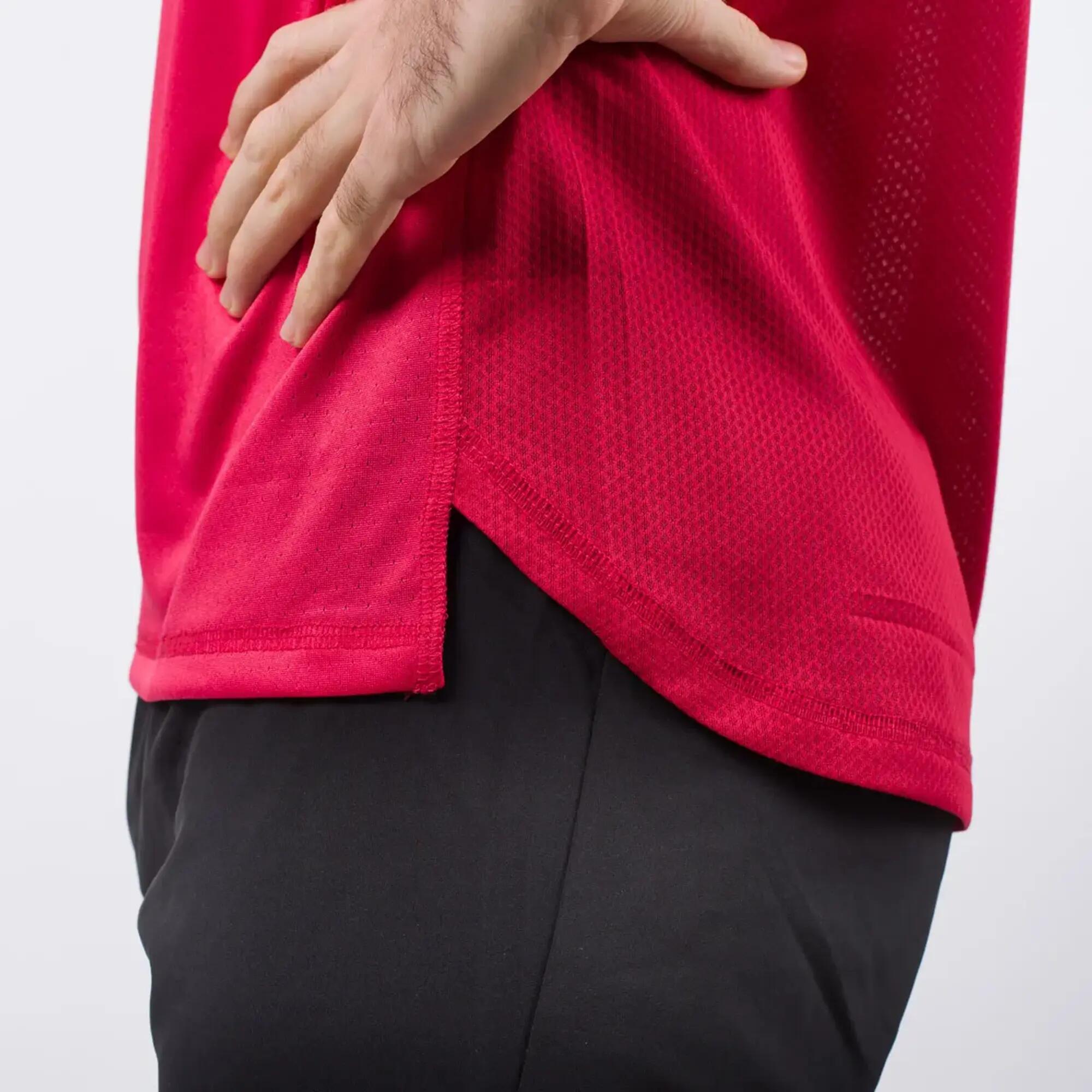 Camiseta Running Reciclada Hombre 42K Dual Flow Roja 4/4