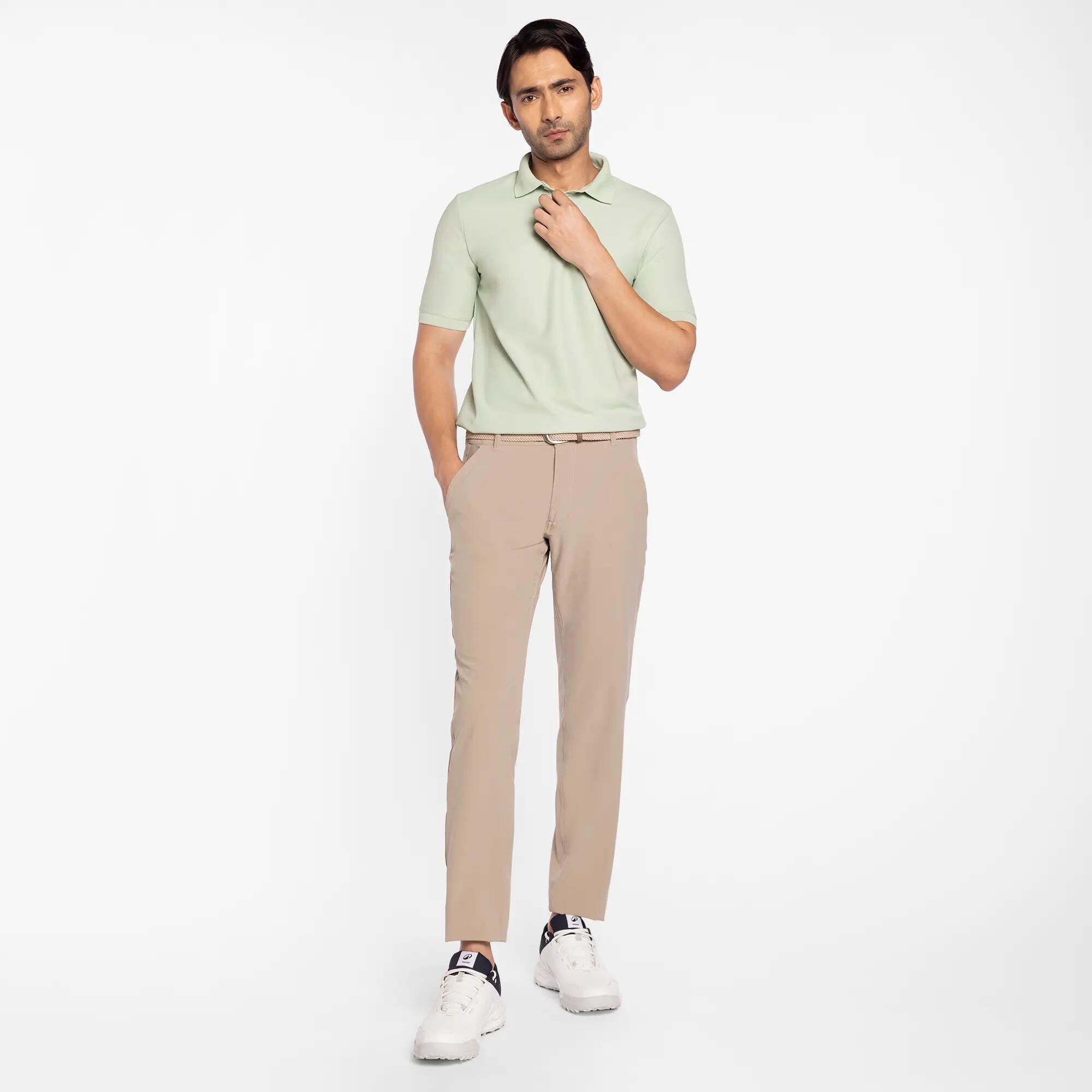 Men's golf Quick Dry polo shirt, WW100 Pista Green -  2