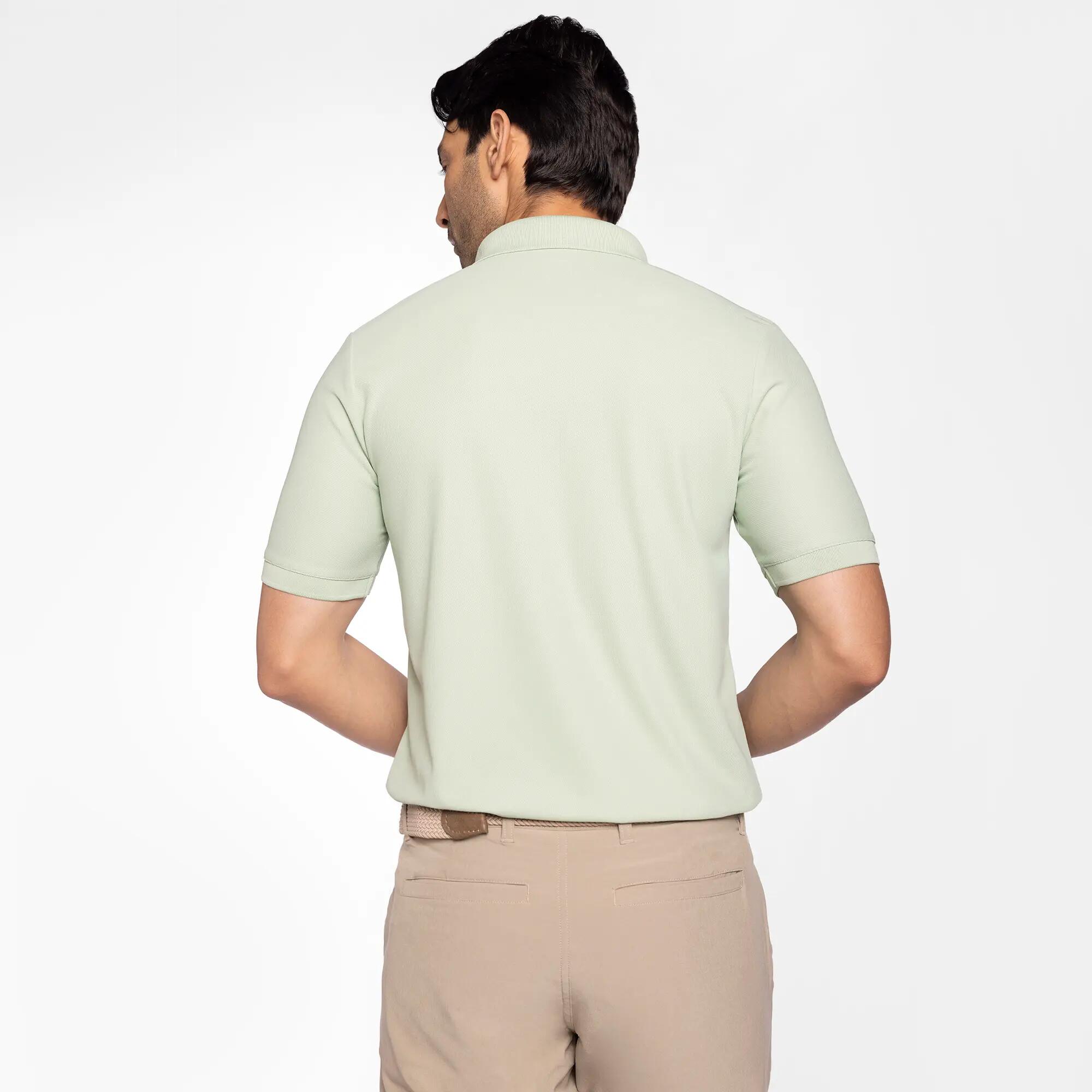 Men's golf Quick Dry polo shirt, WW100 Pista Green -  4