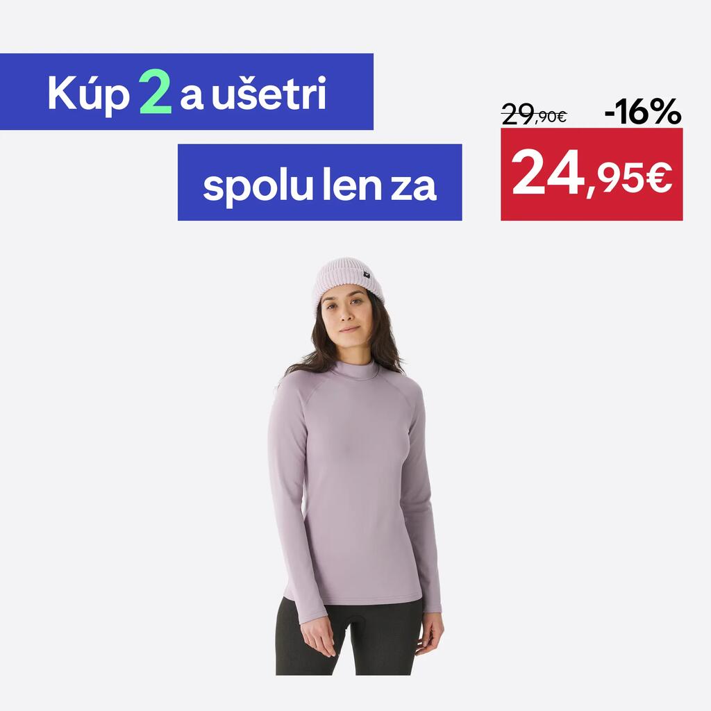 Dámske lyžiarske spodné termotrčko BL 500 svetlofialové