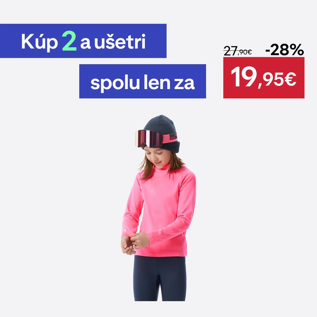 Detské lyžiarske termotričko BL 500 4 – 14 rokov ružové