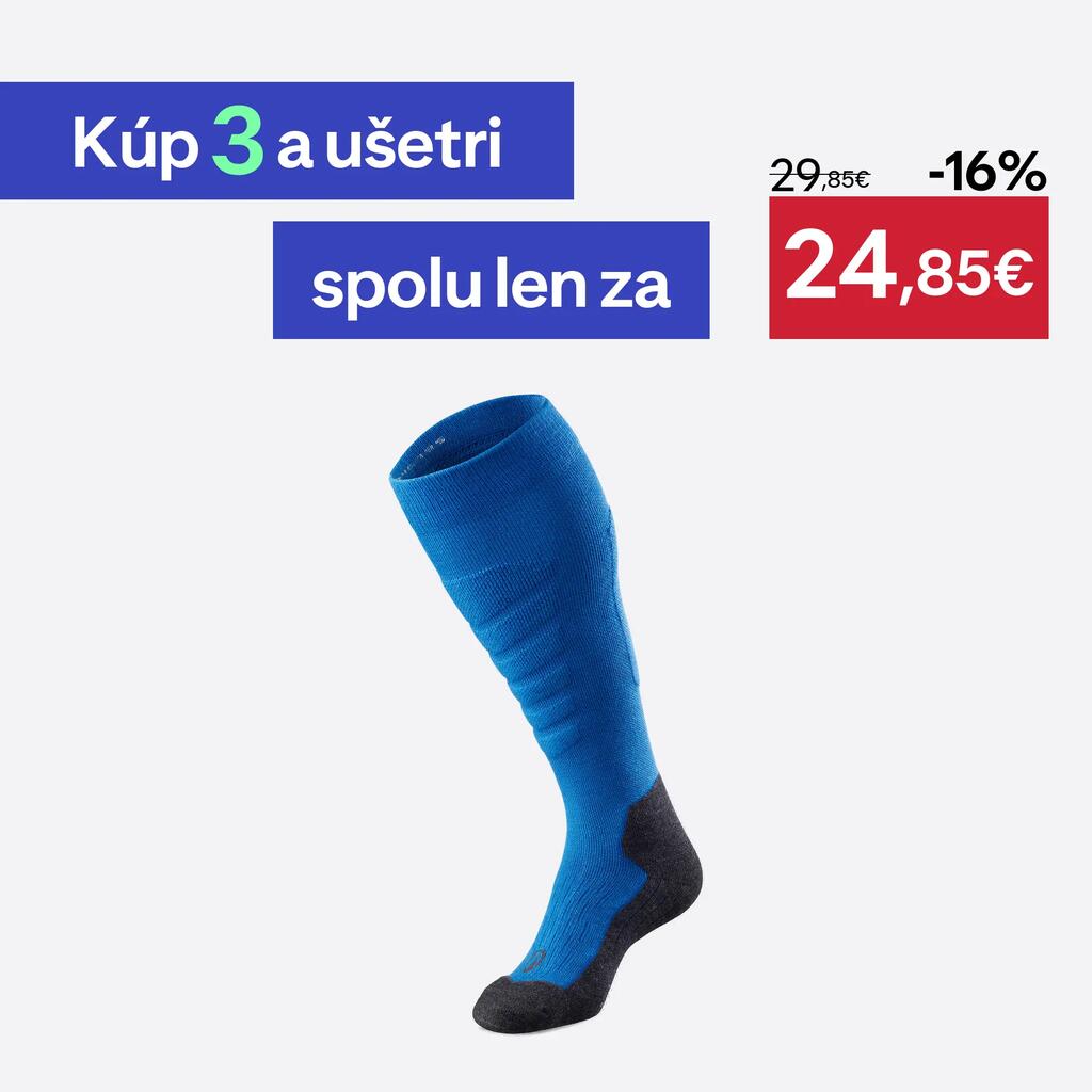 Hrejivé termoponožky 500 na lyže a snowboard modré