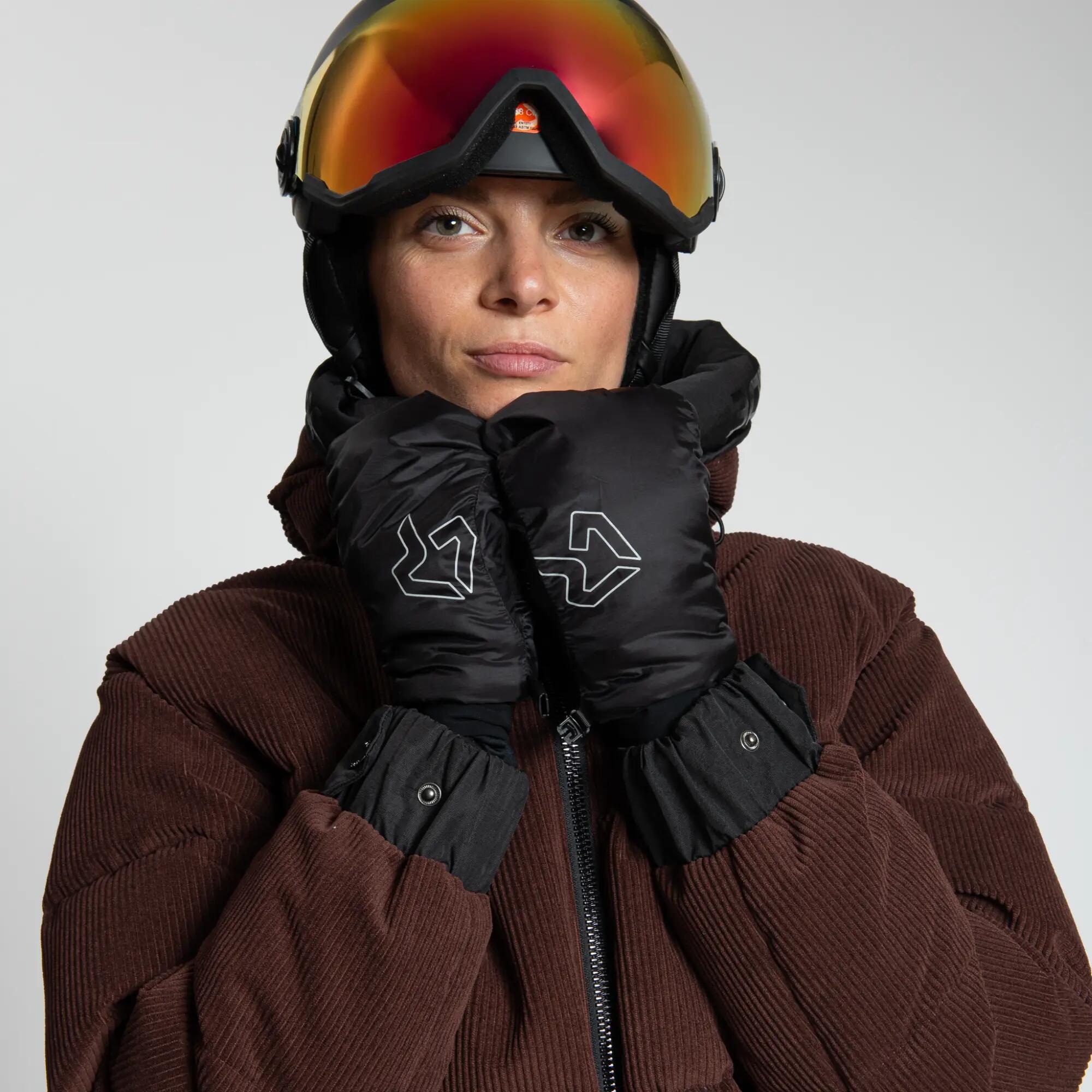 Giacca sci donna Rock Experience Epic ride Velluto marrone nero 6/8