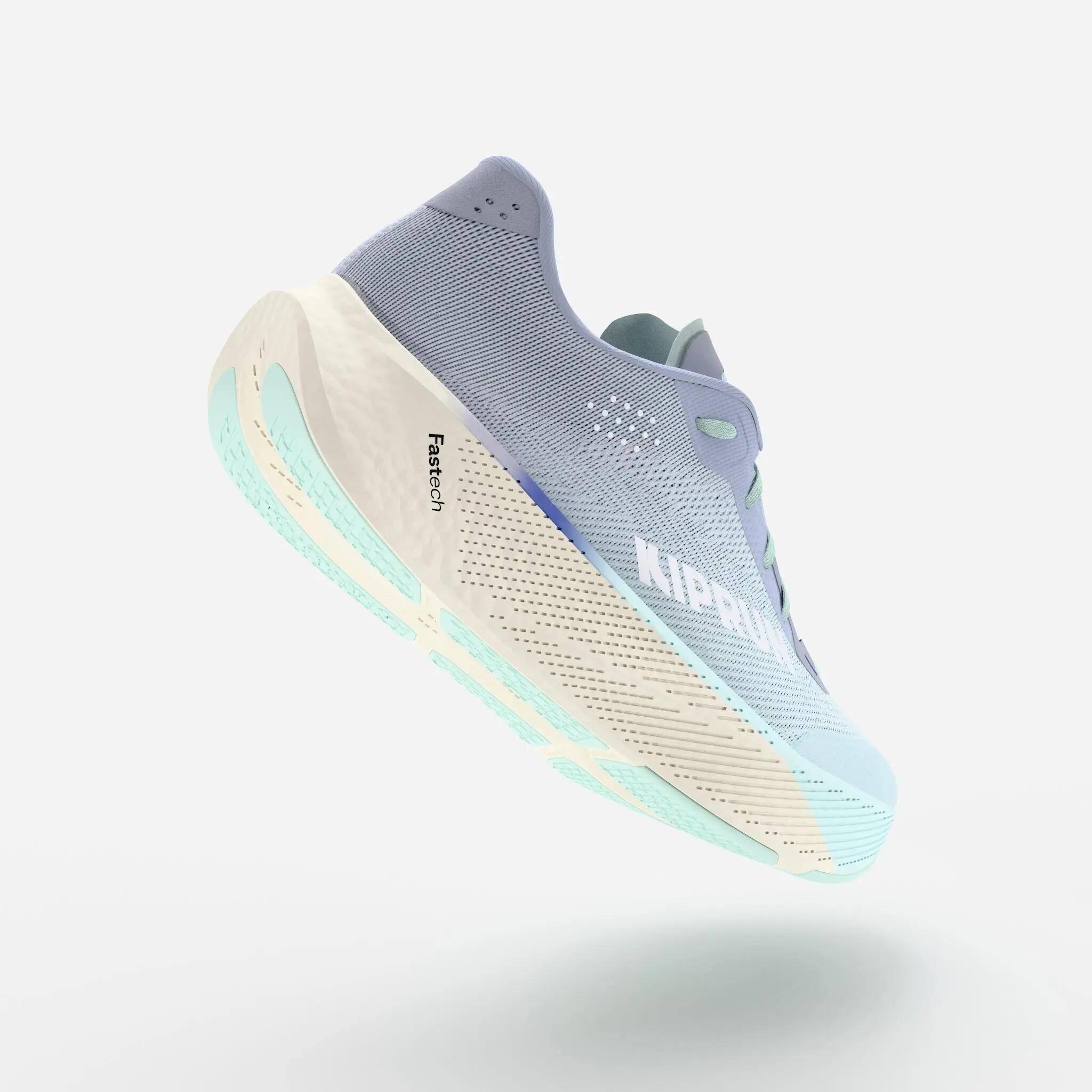 Zapatillas running carretera mujer, Kiprun Kipride azul 3/7