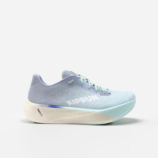 Zapatillas running carretera mujer, Kiprun Kipride azul