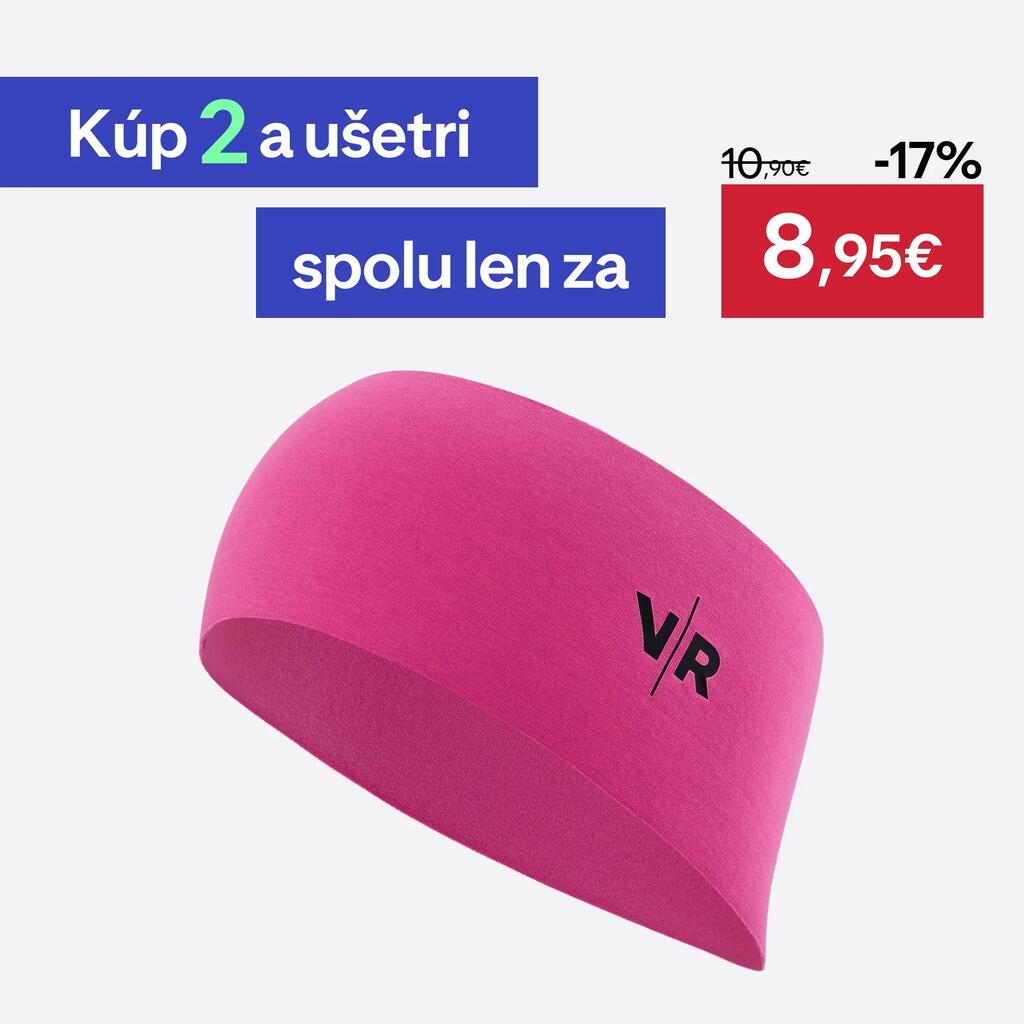 Cyklistická čelenka 500 ružová