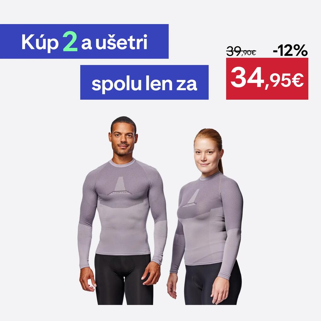 Spodné tričko na cestnú cyklistiku Training fialové