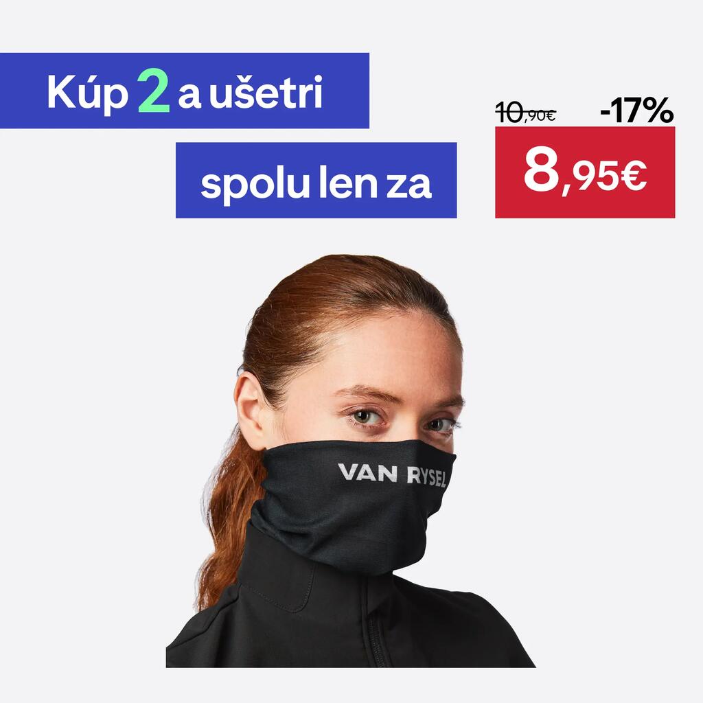 Cyklistický nákrčník ROADR 100 sivo-čierny