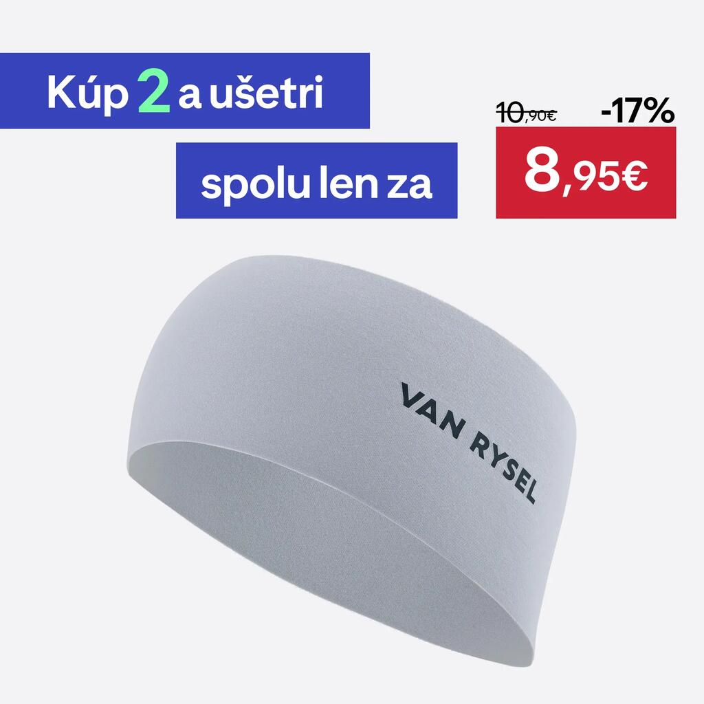 Cyklistická čelenka Roadr 500 sivá