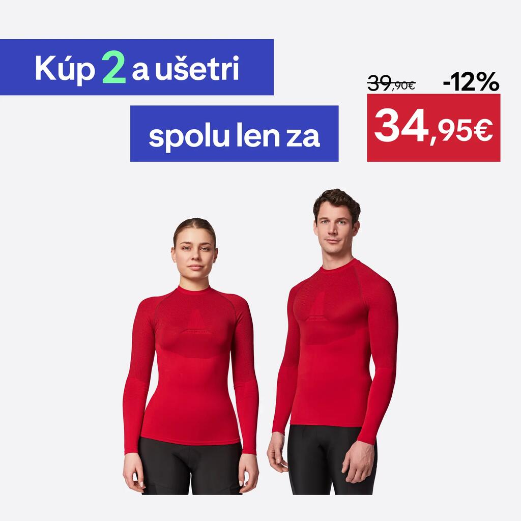 Spodné cyklistické termotričko Training bordové