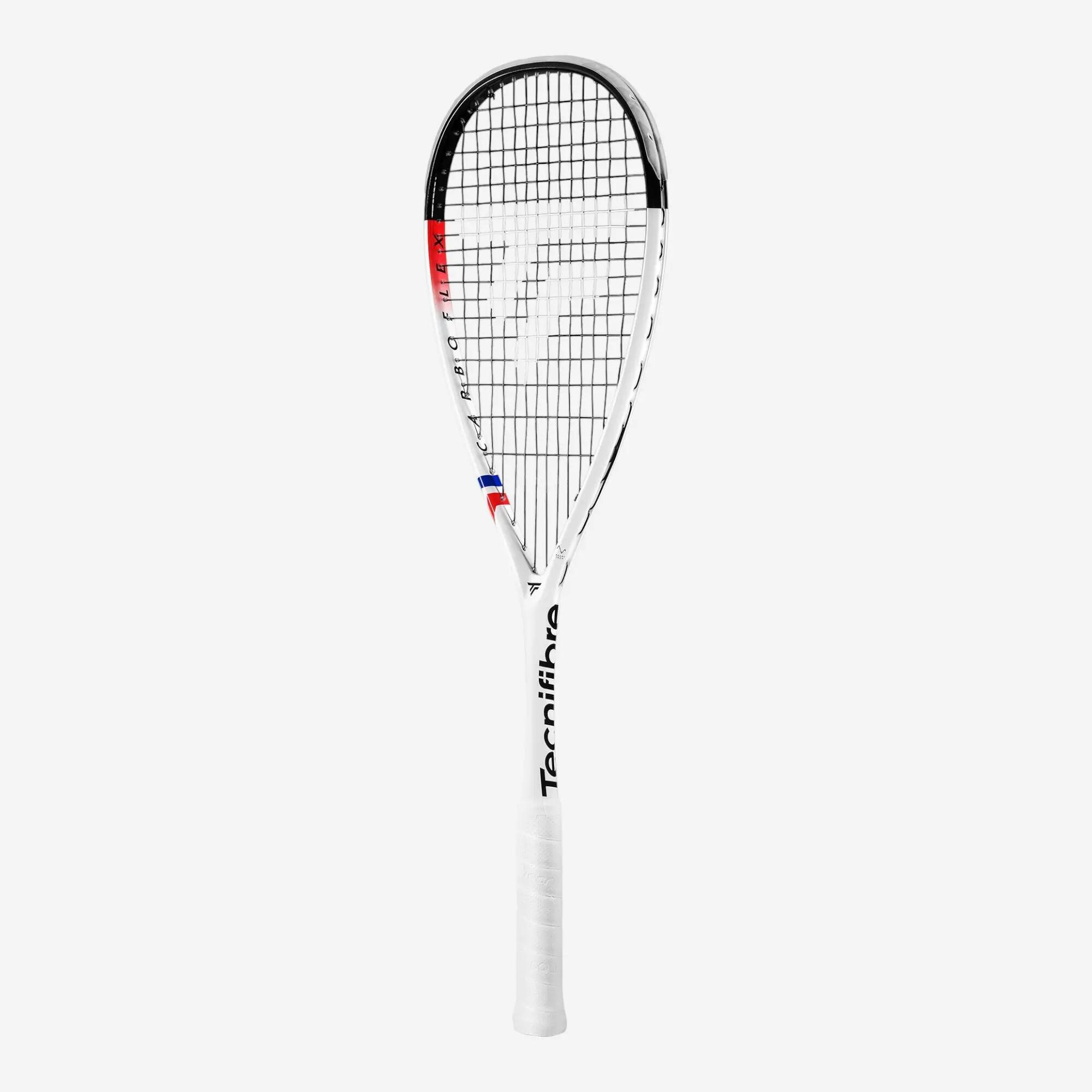 Raqueta de squash 130 g, Tecnifibre Carboflex team V2 blanco negro 2/4