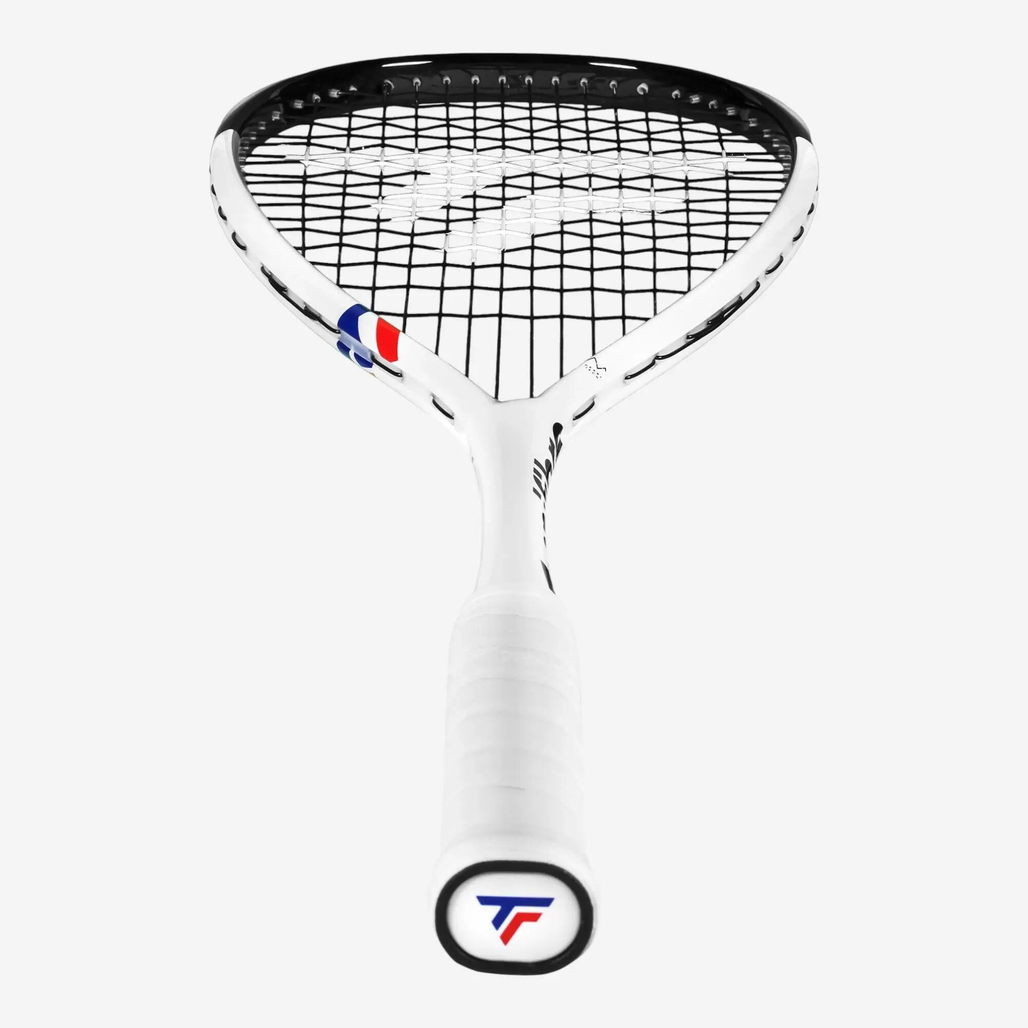 Raqueta de squash 130 g, Tecnifibre Carboflex team V2 blanco negro 4/4