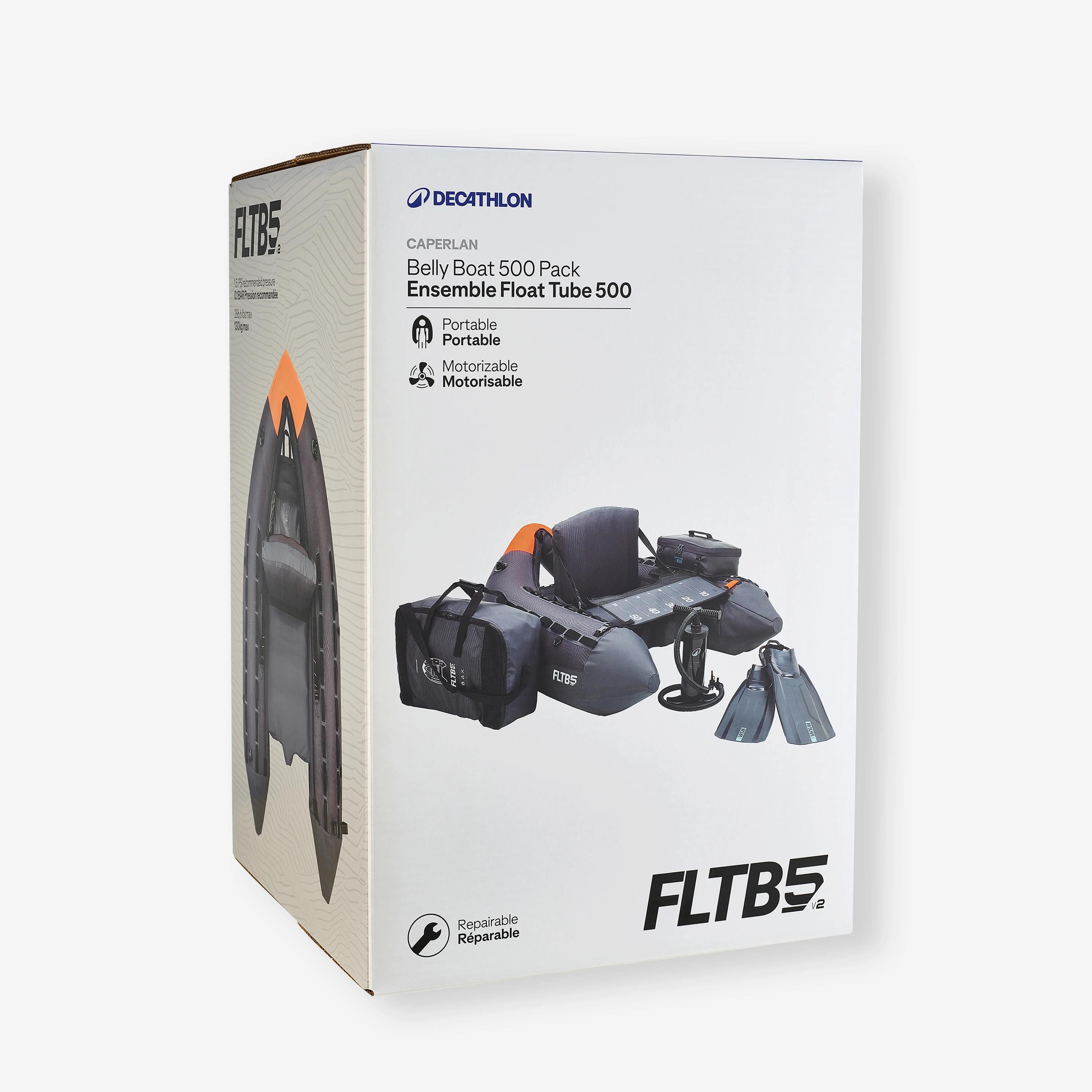 Kit belly boat FLTB 500 + accessori grigio-arancione 2/9