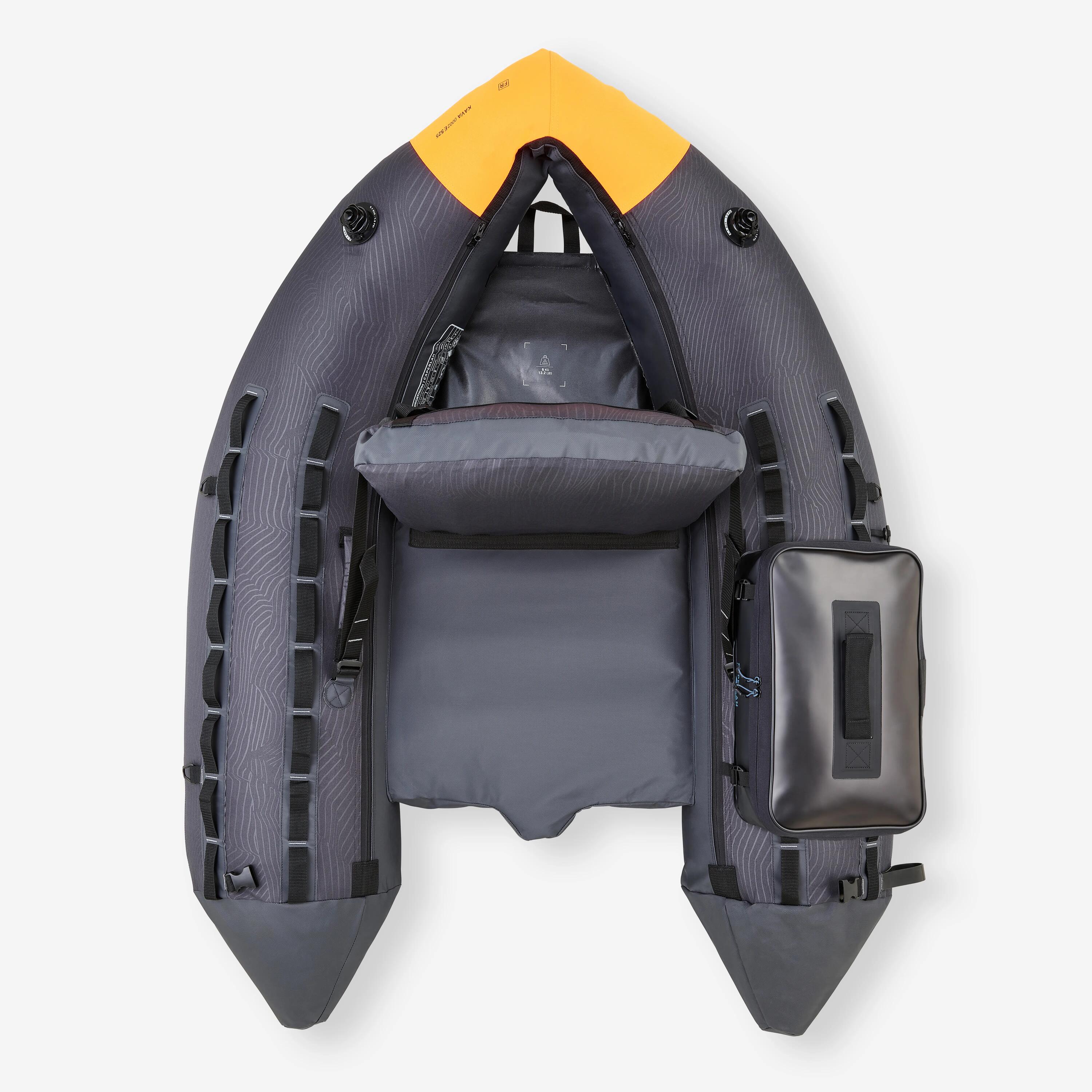 Kit belly boat FLTB 500 + accessori grigio-arancione 3/9