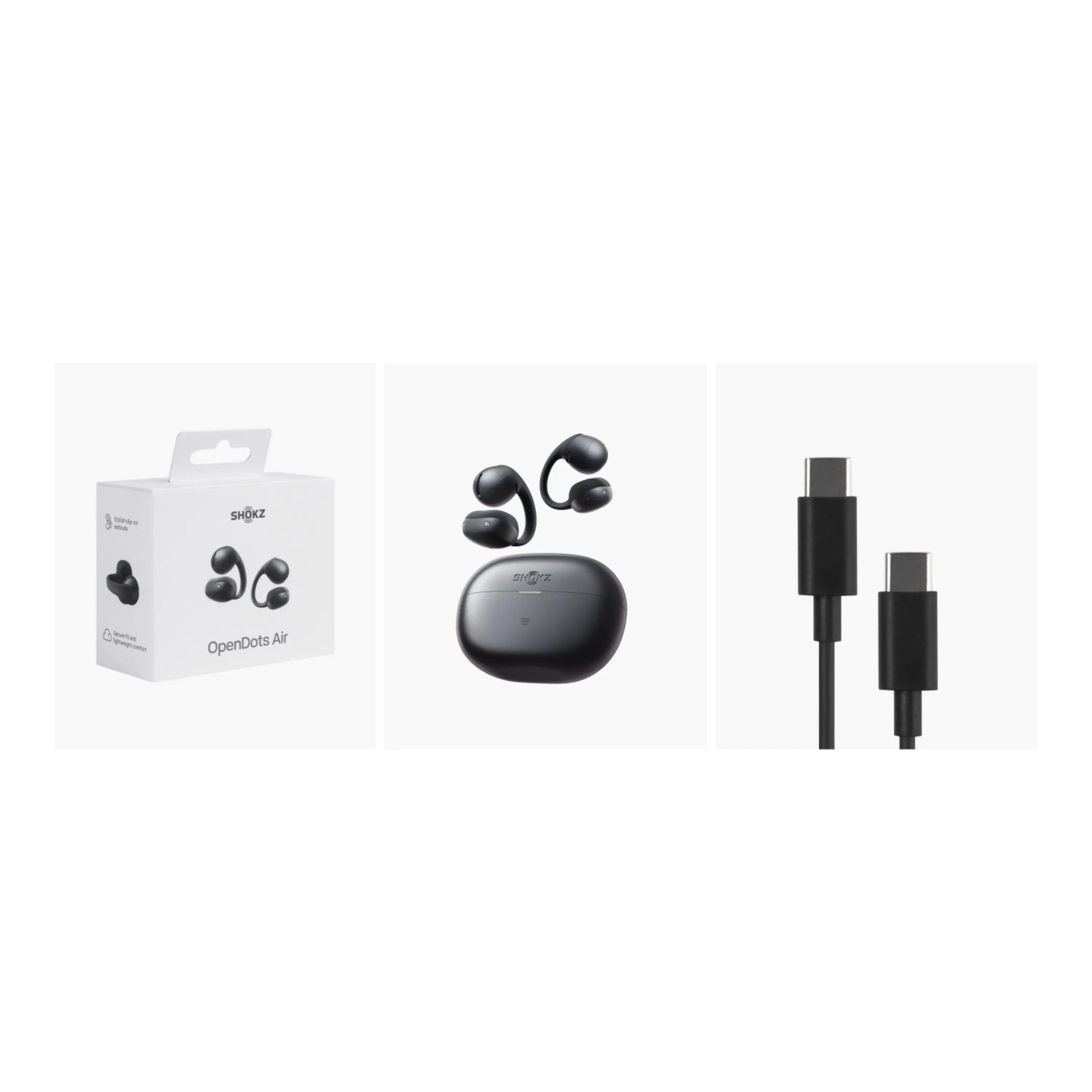 Écouteurs Bluetooth, OpenDots Air noir 6/6