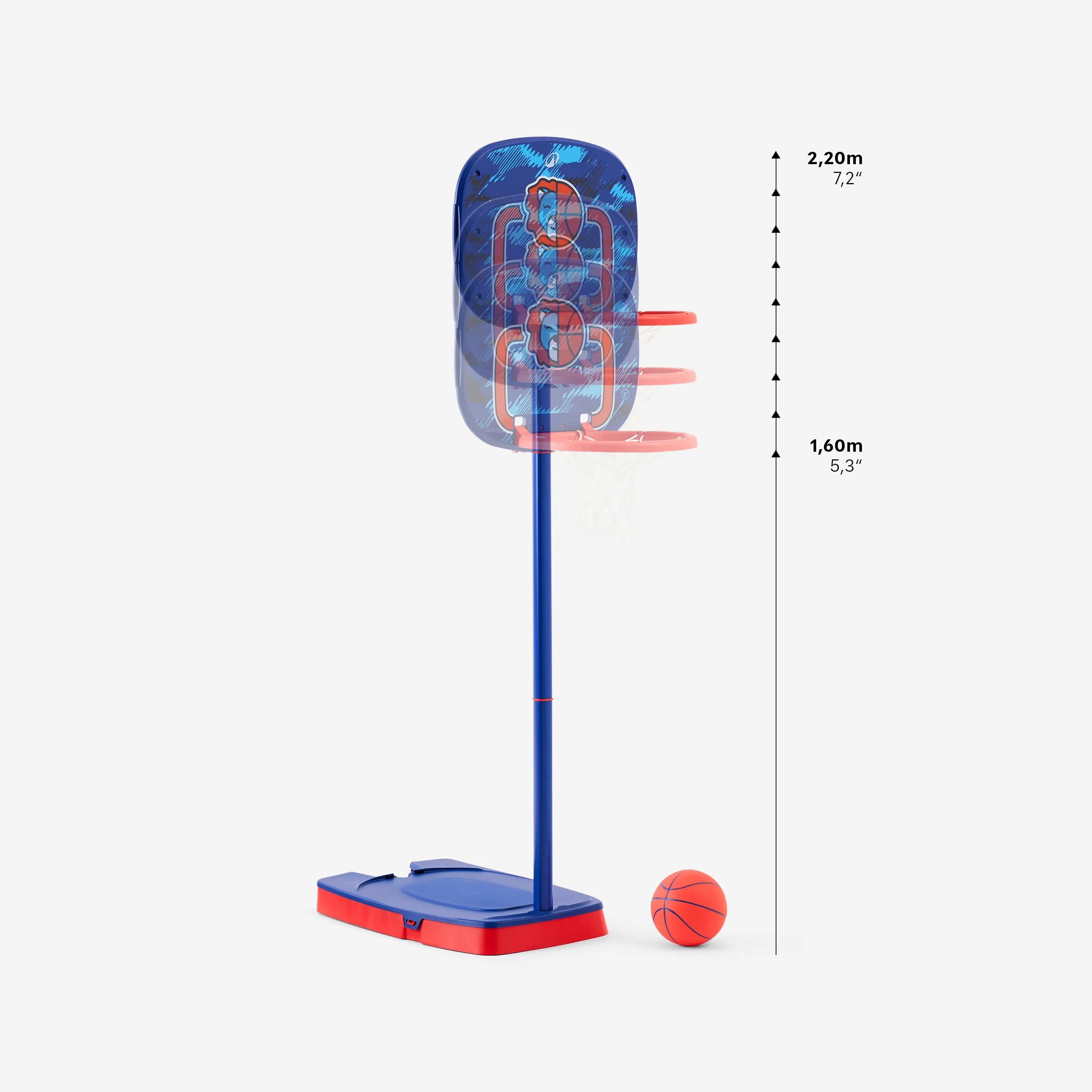 Gyerek kosárlabda palánk, 90 cm és 120 cm közt állítható - K100 Ball 2/22