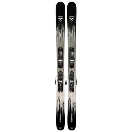 Esquí Freeride/freestyle con fijaciones, Rossignol Sender Free 90, beige y negro