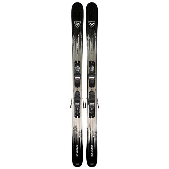 Esquí Freeride/freestyle con fijaciones, Rossignol Sender Free 90, beige y negro