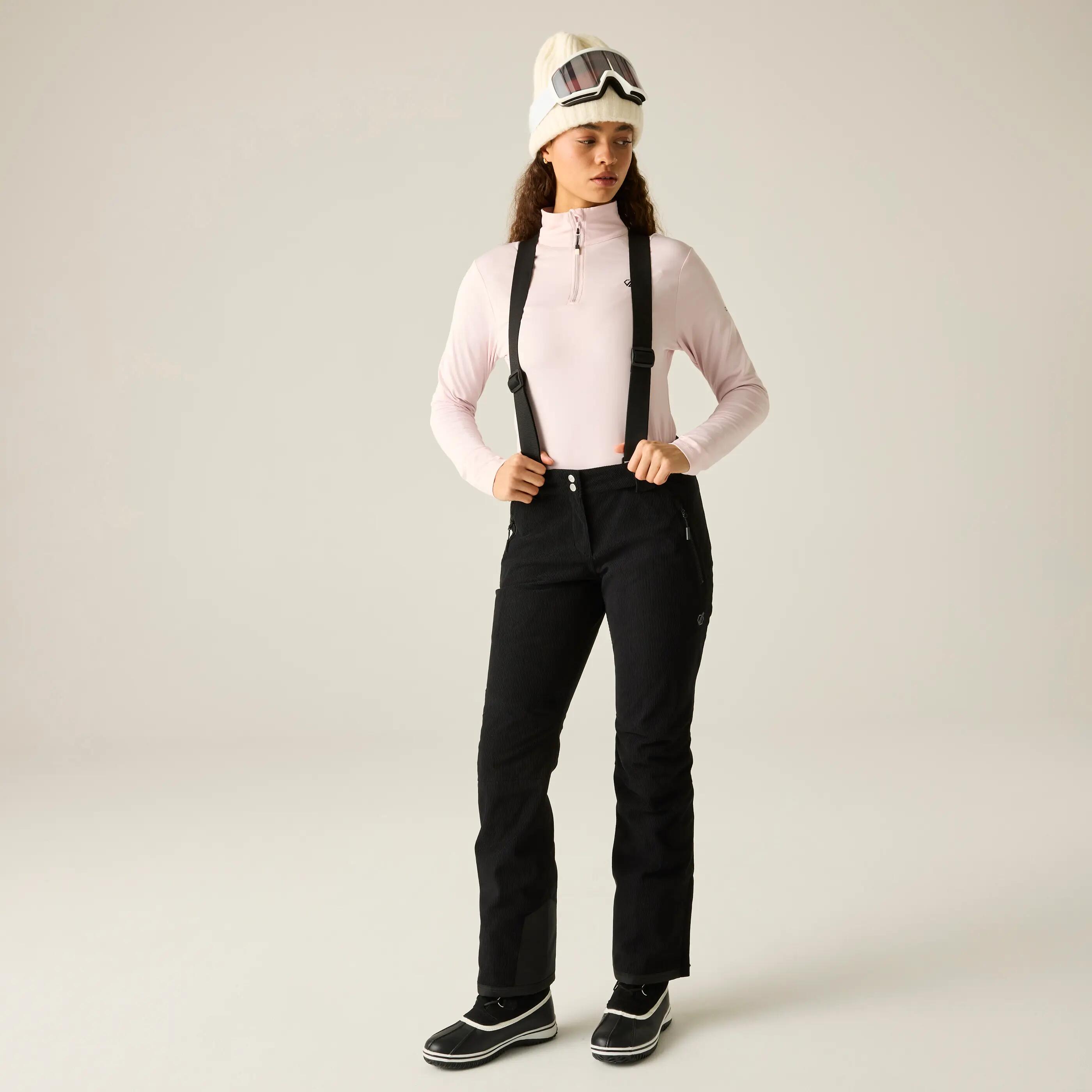 Pantaloni sci donna Dare2B Vellutto nero 2/8