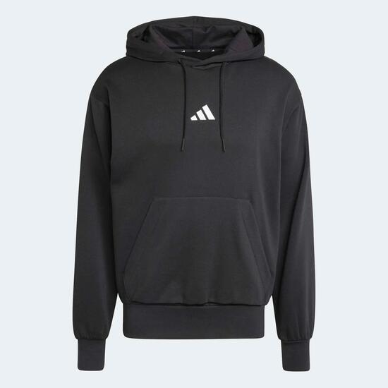 Sweat à capuche molletonné homme Adidas Essentials Feelcozy noir