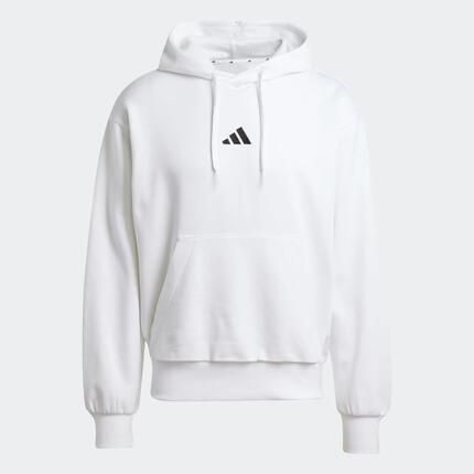 Sweat à capuche molletonné homme Adidas Essentials Feelcozy Blanc
