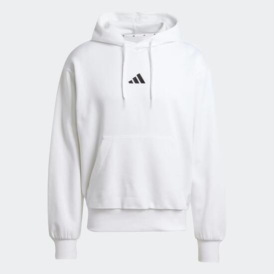 Sweat à capuche molletonné homme Adidas Essentials Feelcozy Blanc