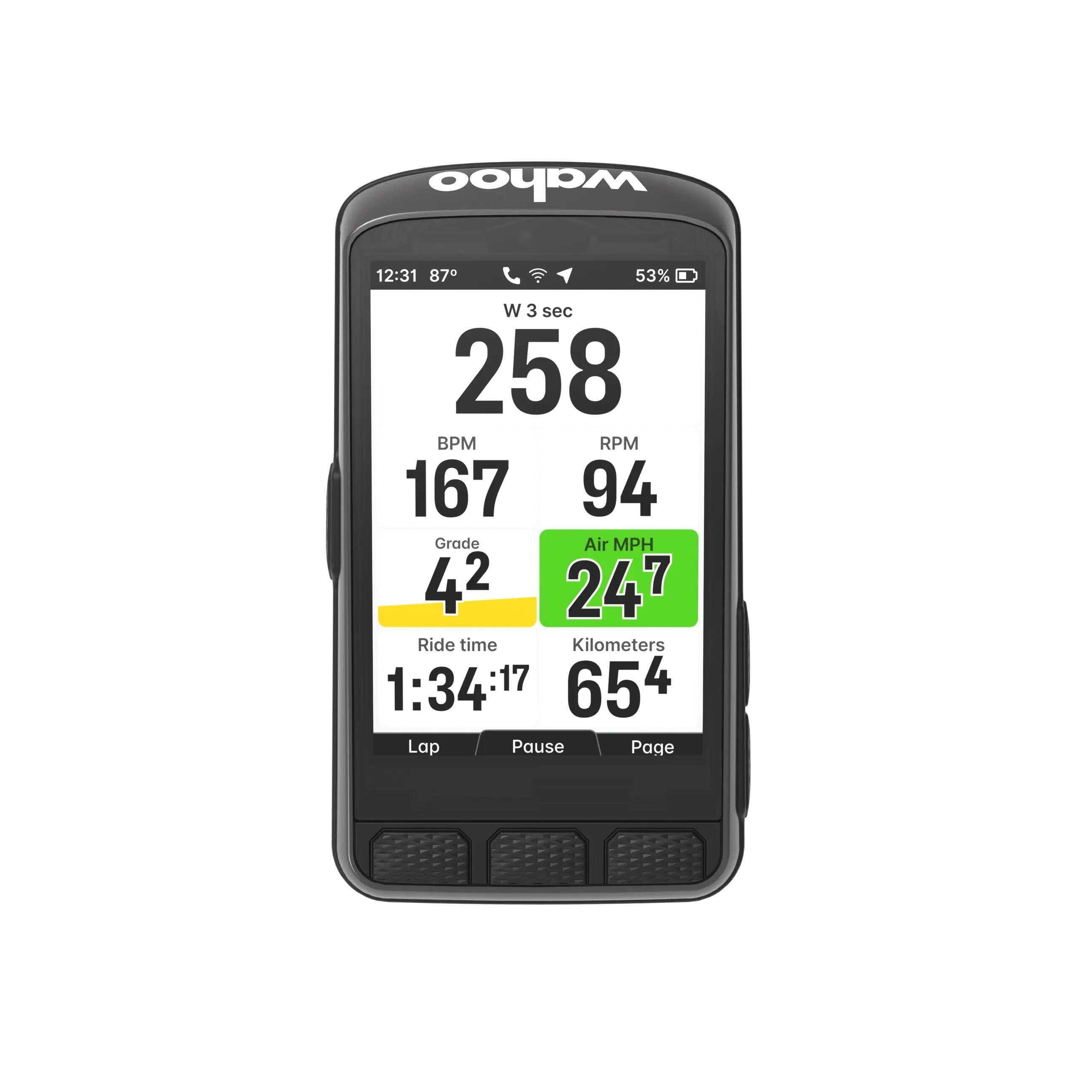 Ciclocomputador ciclismo Wahoo Elemnt Ace GPS bicicleta 6/9