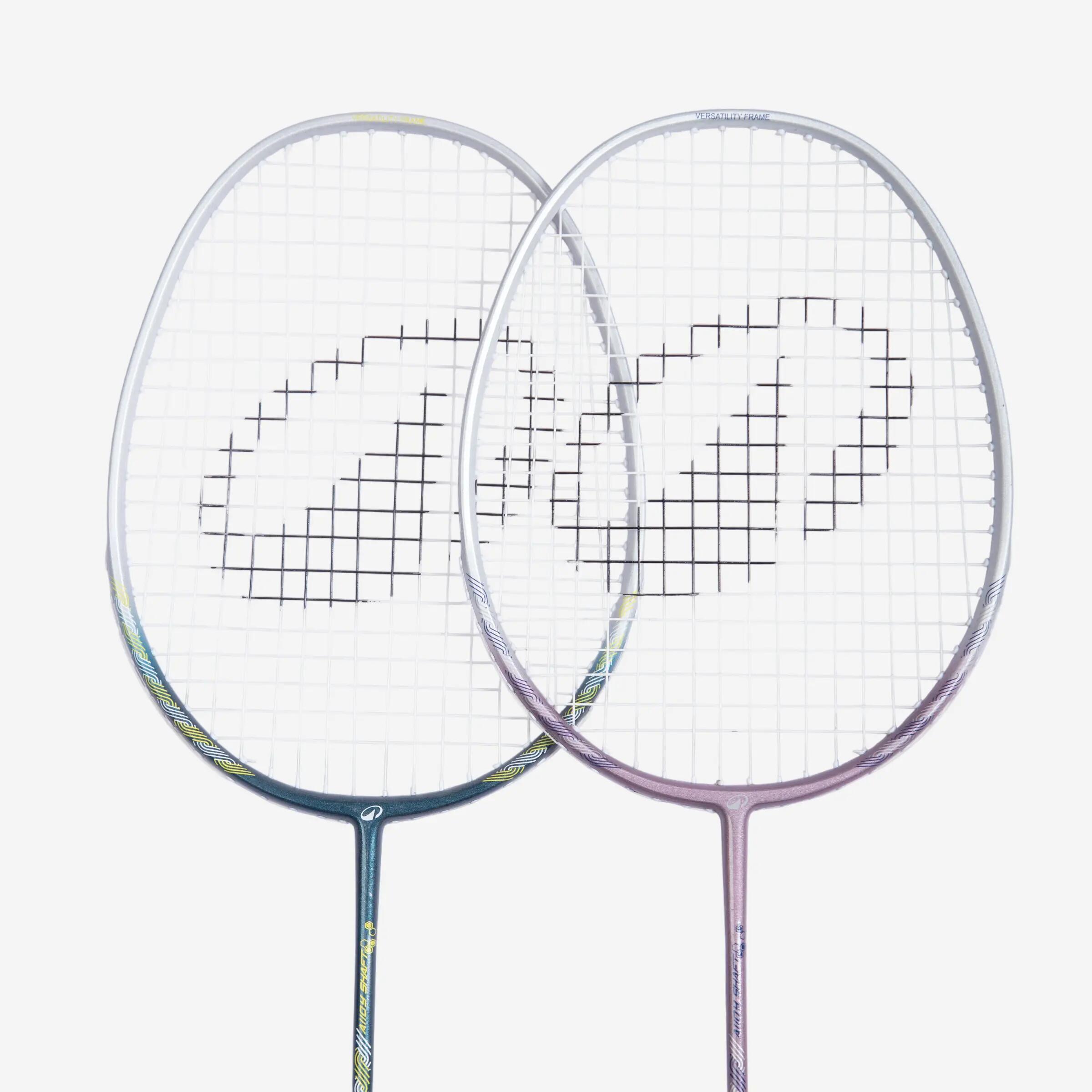 ADULT BADMINTON RACKET BR 190 SET PARTNER GREEN PURPLE -  4