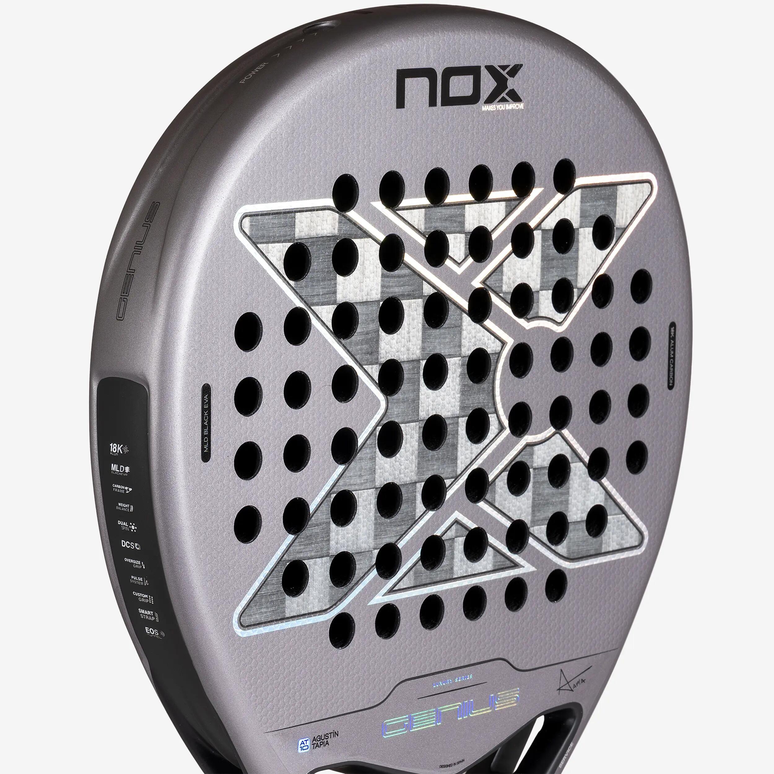 NOX AT10 Genius 18K Alum Agustín Tapia padelová raketa 5/11