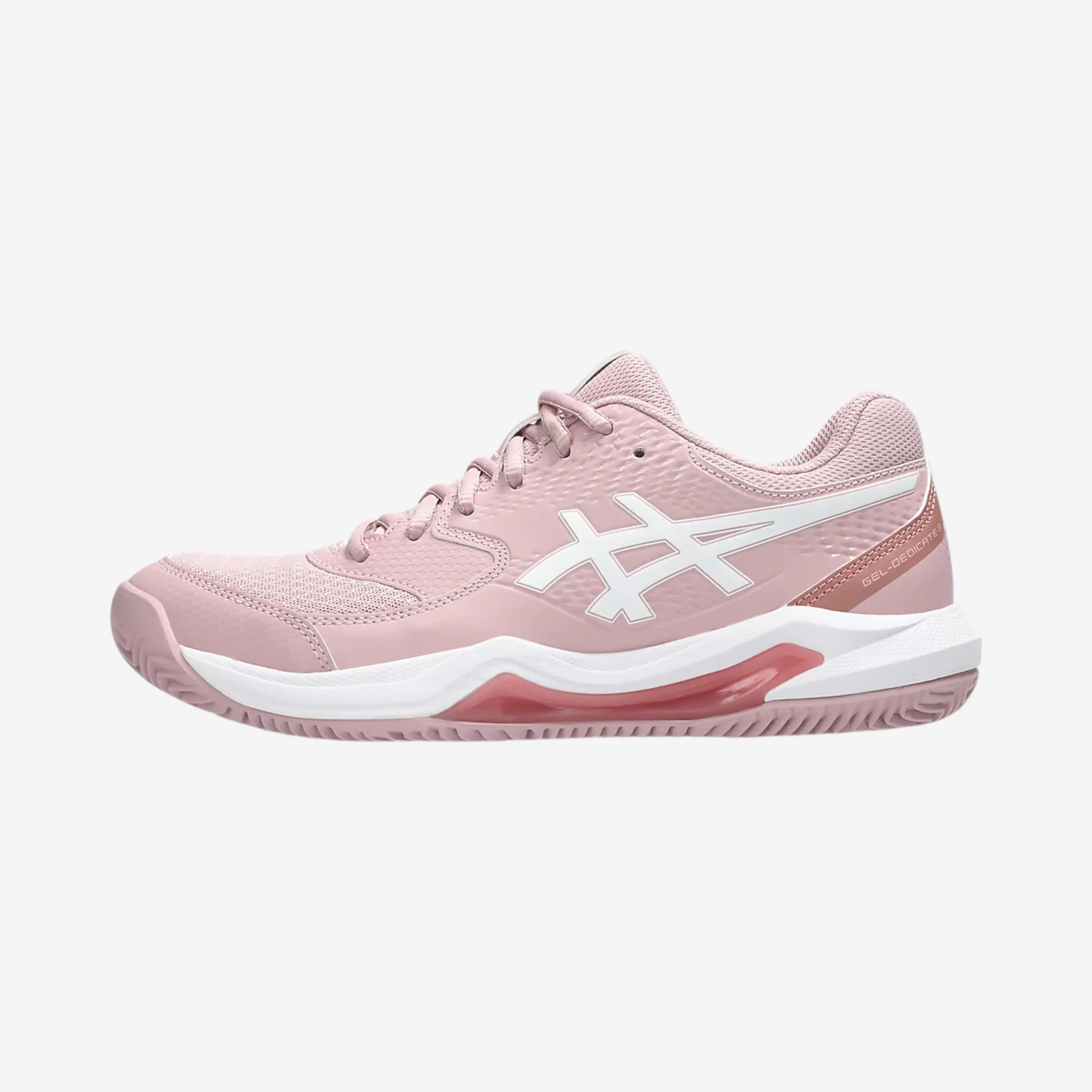 Chaussures de tennis terre battue femme - Asics Gel Dedicate 8 rose 1/8