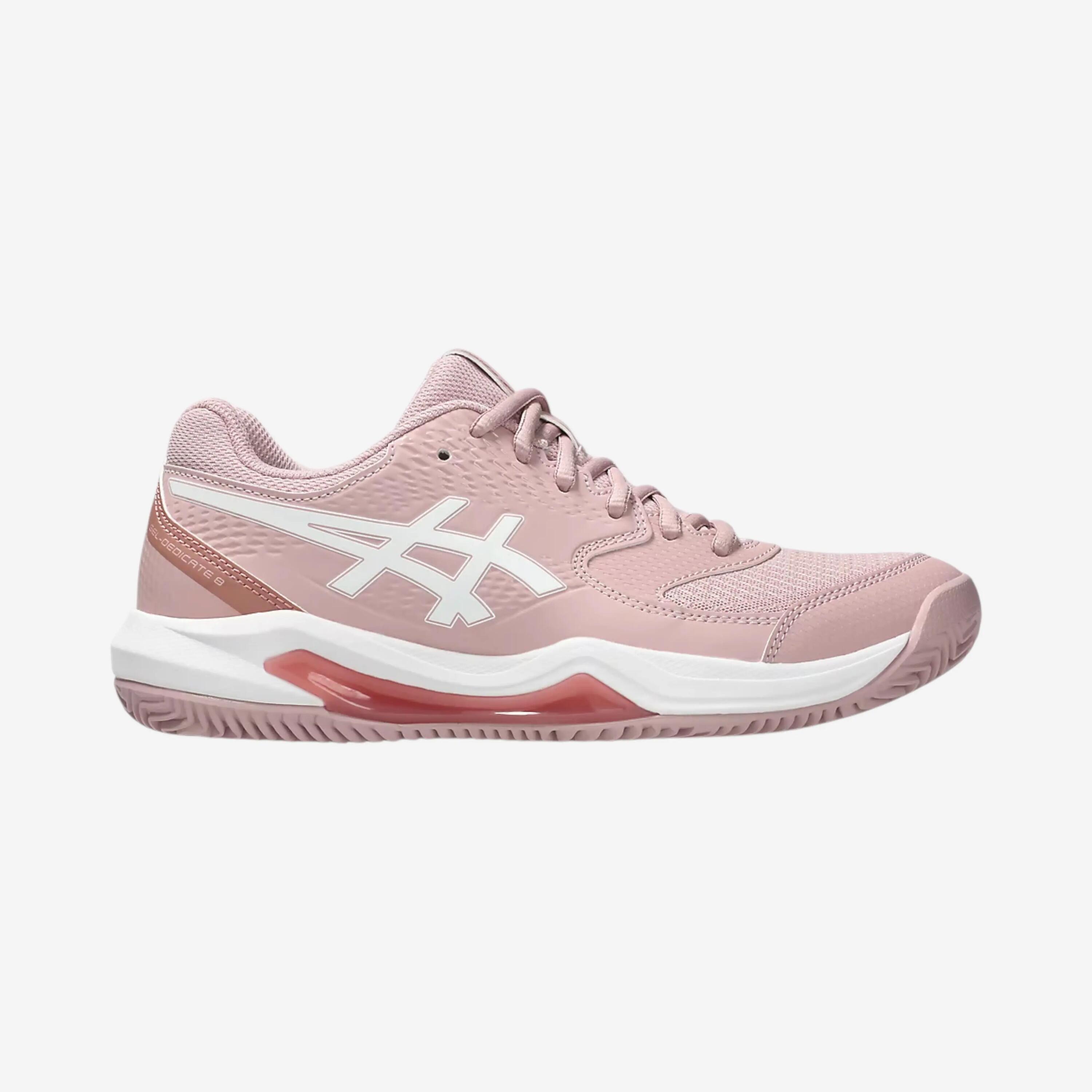 Chaussures de tennis terre battue femme - Asics Gel Dedicate 8 rose 7/8