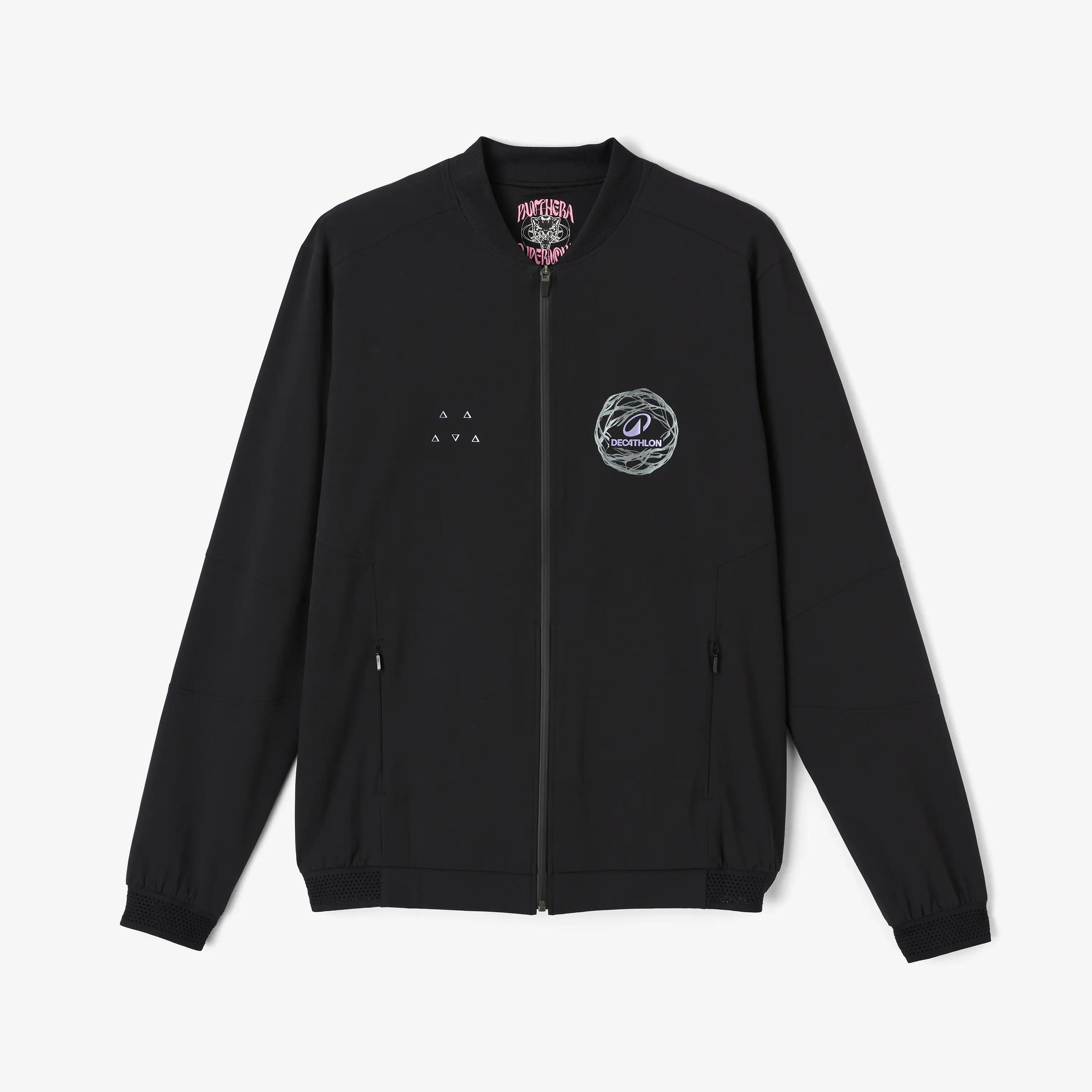 Veste de tennis édition limitée Gaël Monfils homme, TJA violet noir 1/2