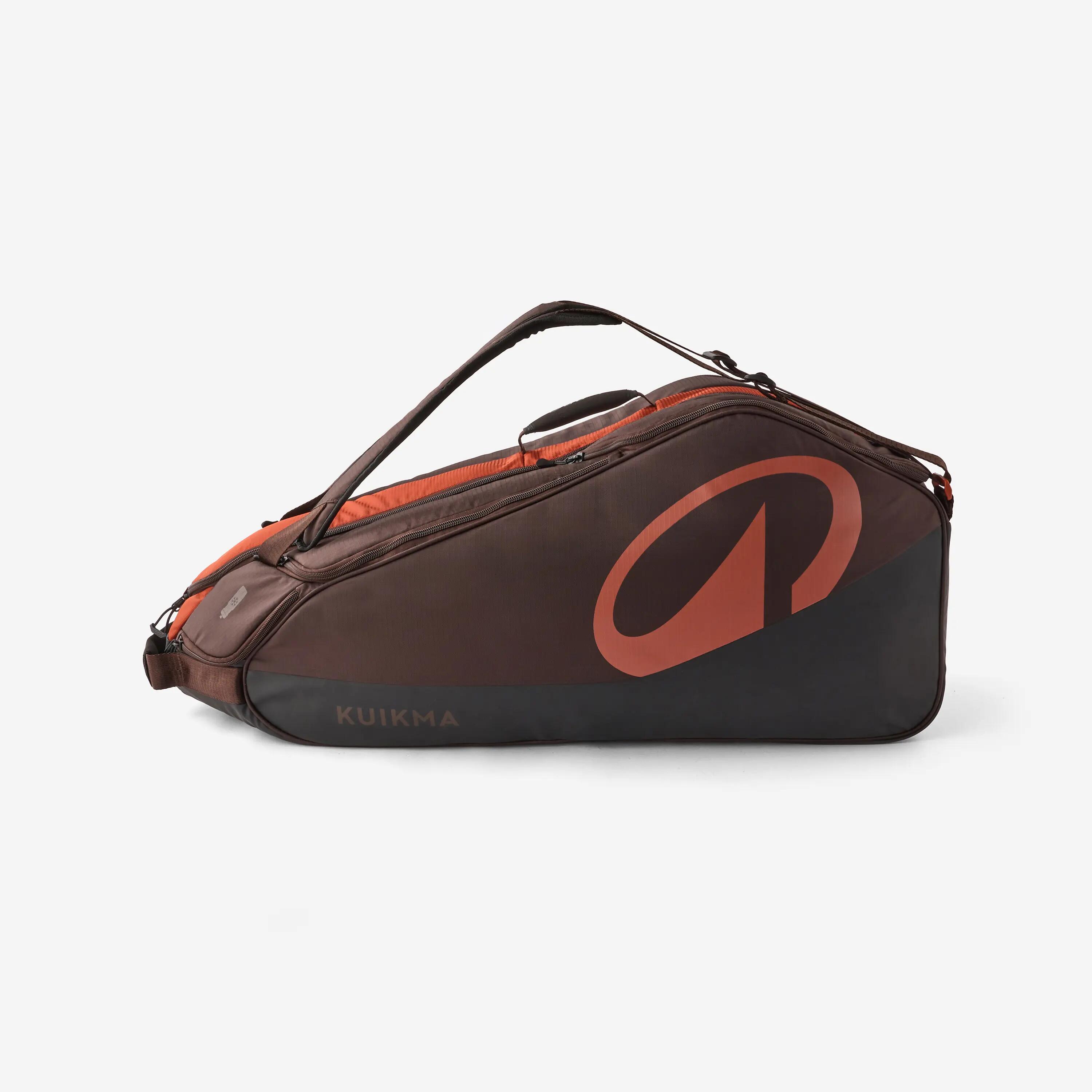 Isothermische tennistas 9R L Pro bruin oranje 4/6