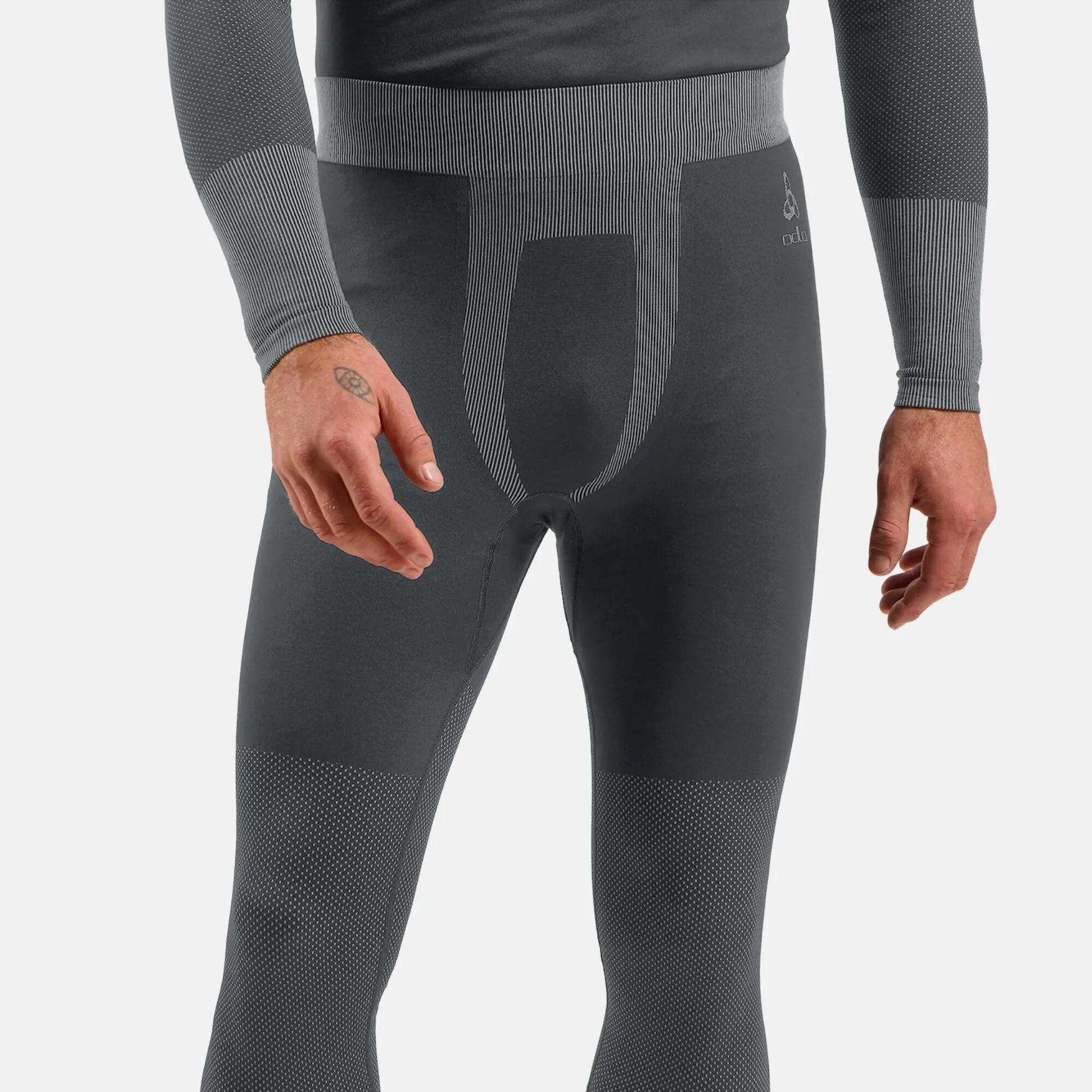 Men’s thermal base layer, ODLO Performance Warm Bottoms - Grey 8/10