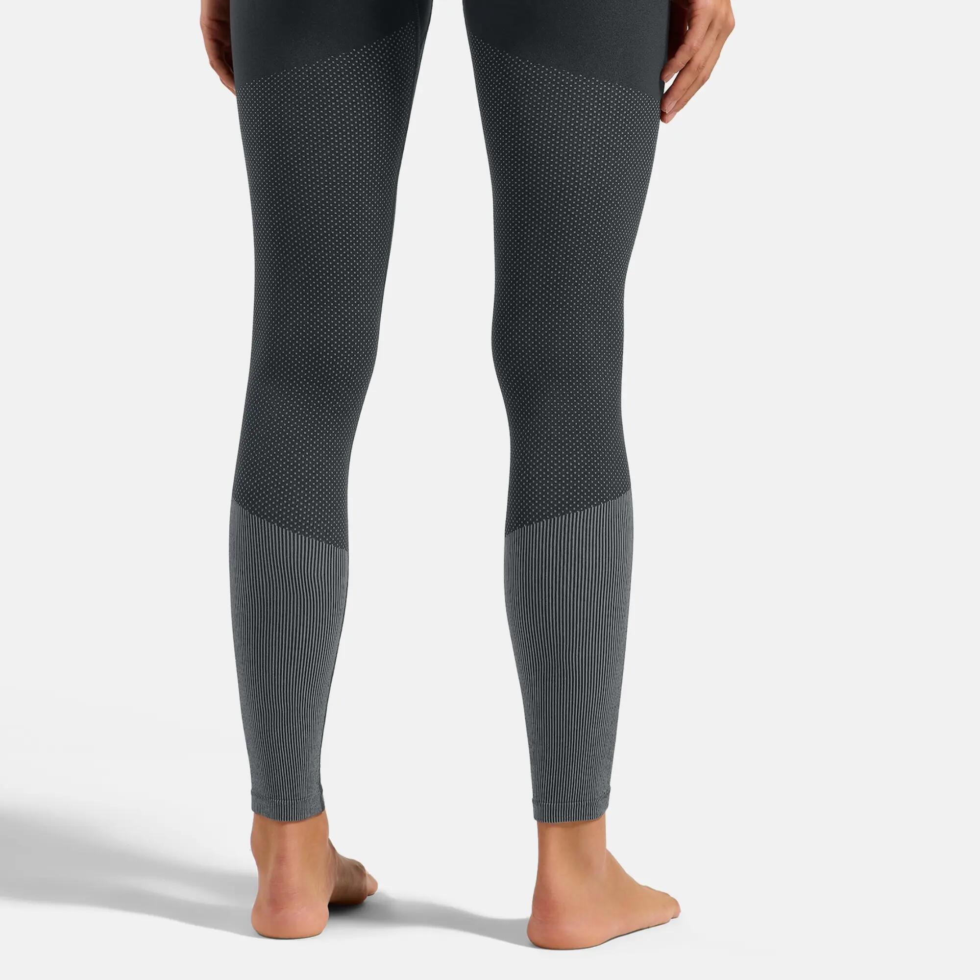 Calças Térmicas de Ski Mulher Odlo Performance Warm Cinzento 3/9