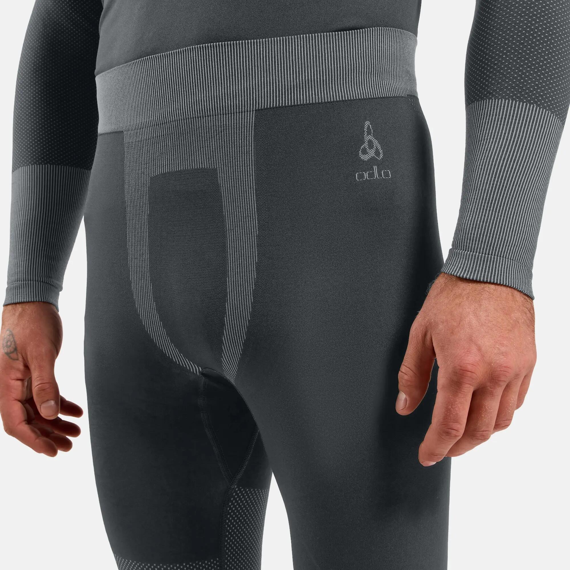 Men’s thermal base layer, ODLO Performance Warm Bottoms - Grey 9/10