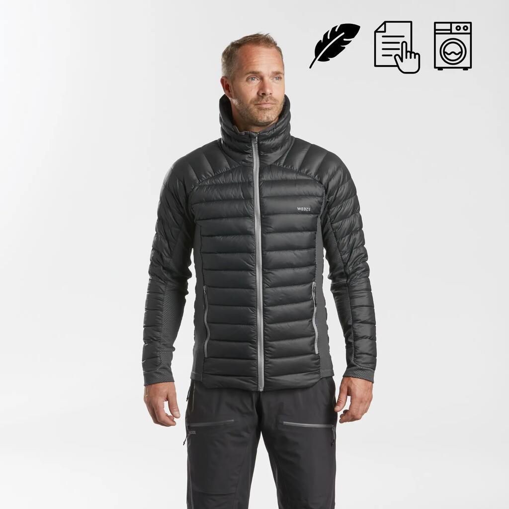 Men’s Warm and Breathable Padded Ski Liner Jacket FR900 - Grey