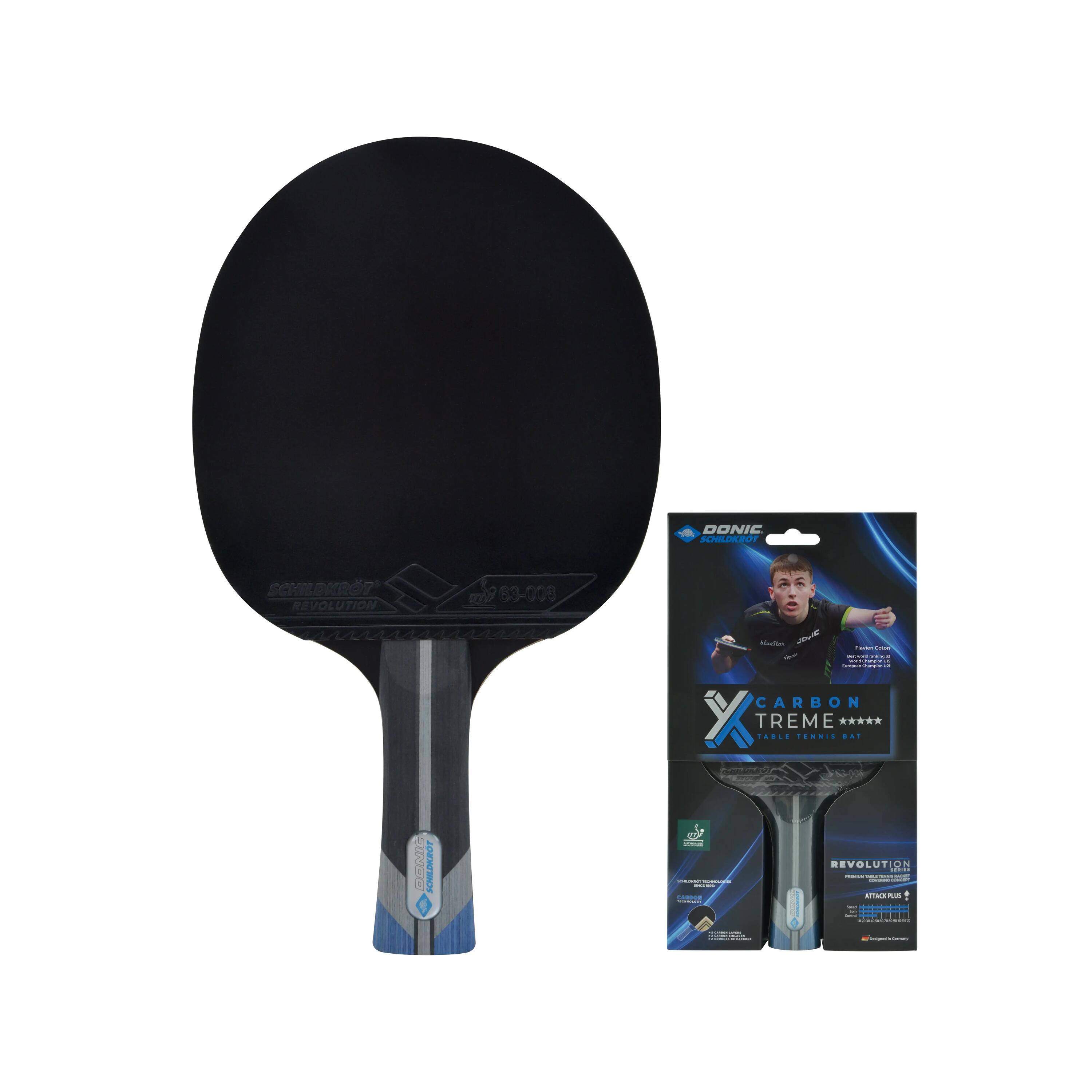 Tafeltennisbat voor clubs Carbon Xtreme 5* 8/8
