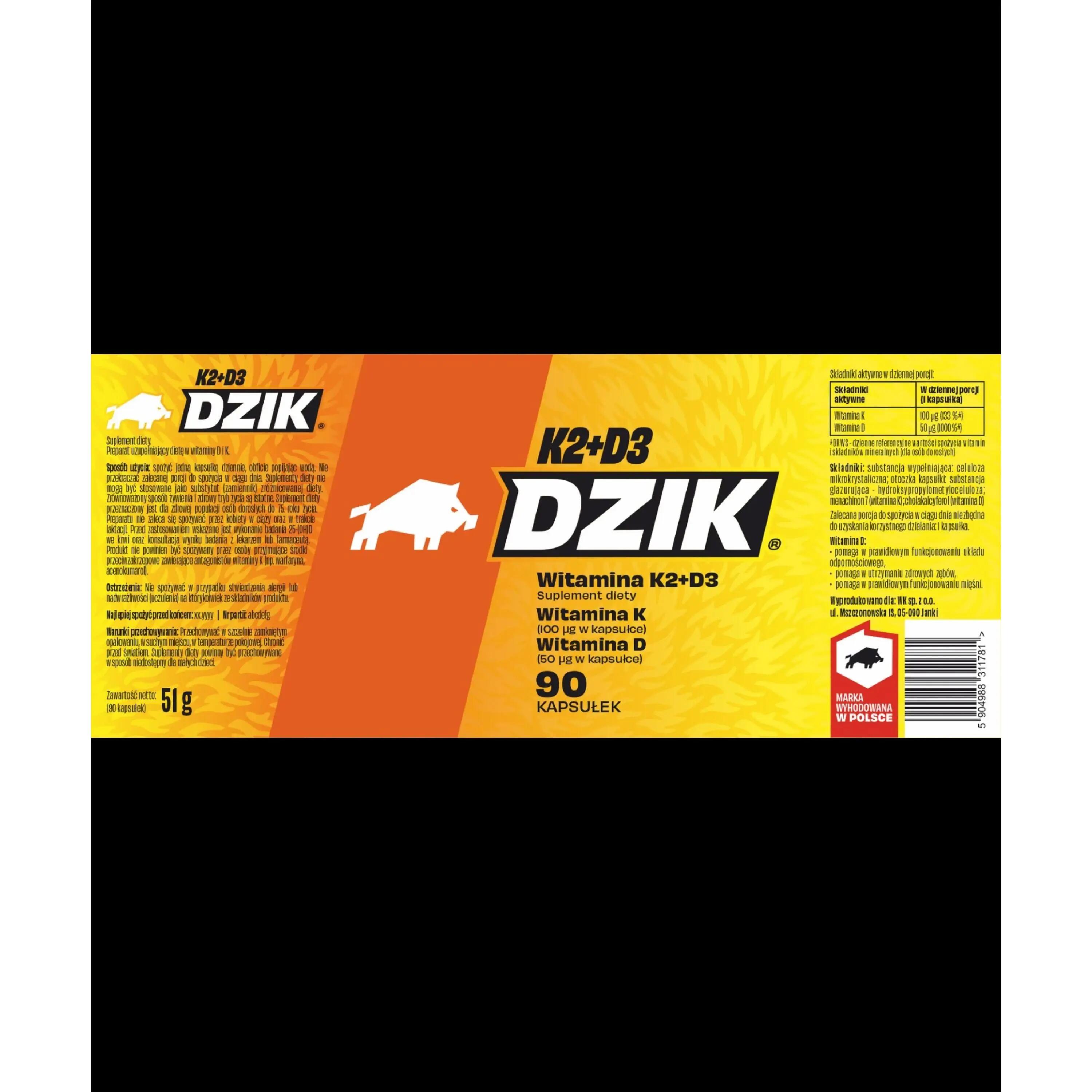 WITAMINA D3K2 DZIK® 3/3