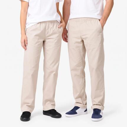 PANTALON DE SKATE CHINO CN500 LIGHT KAKI