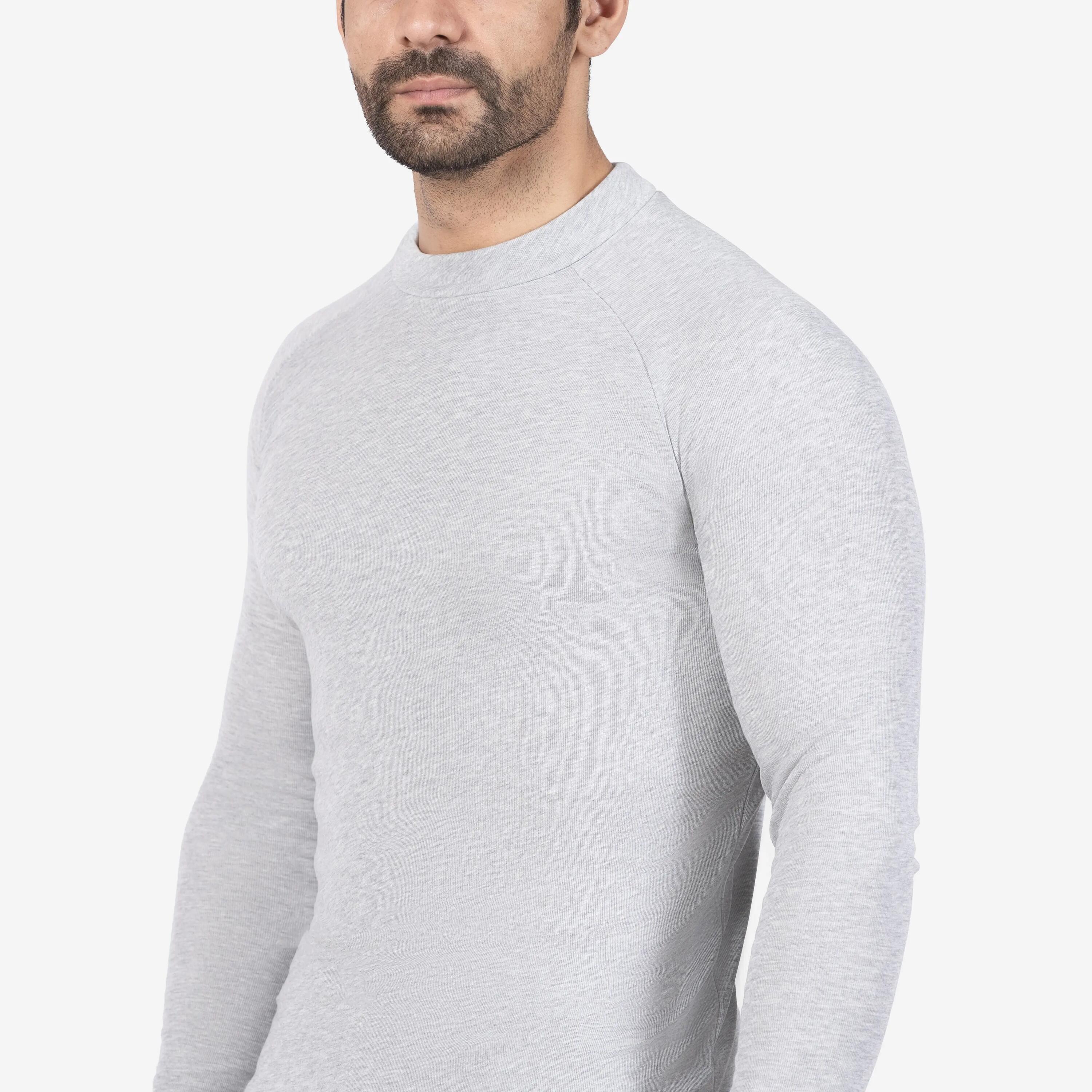 Men Thermal Baselayer Top - BL100 - Grey -  3