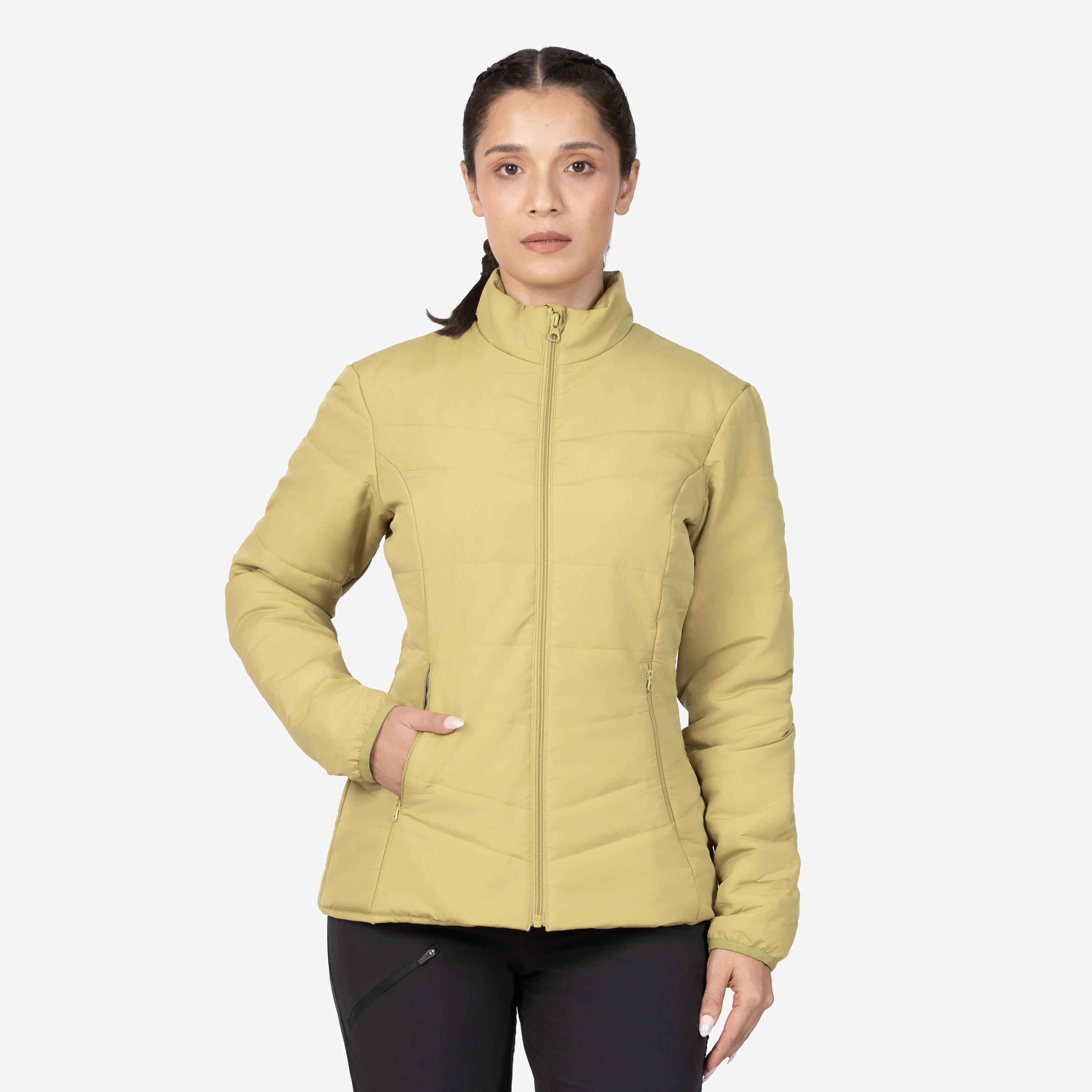 Women Warm Puffer Jacket Dark Khaki MT50 -  1