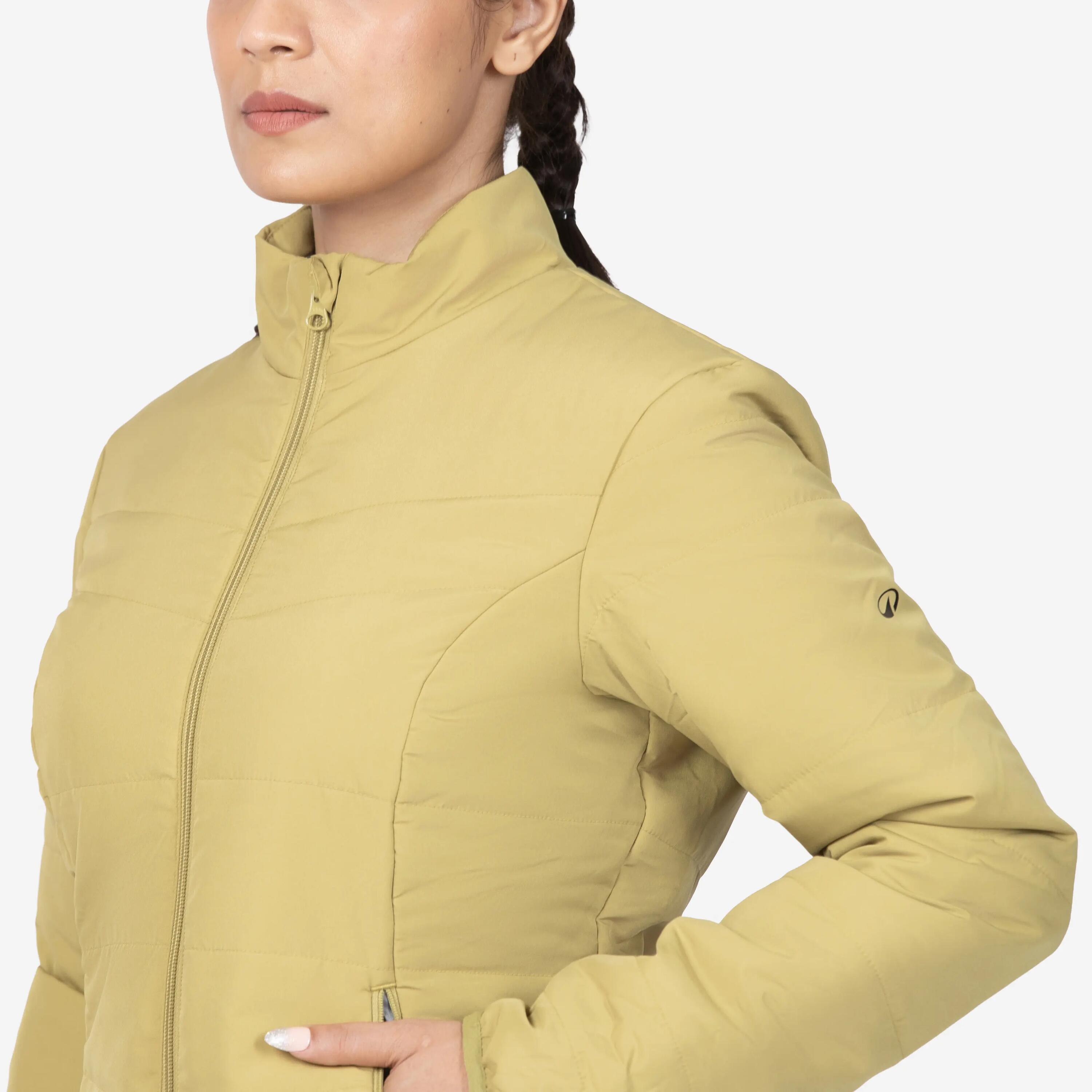 Women Warm Puffer Jacket Dark Khaki MT50 -  5