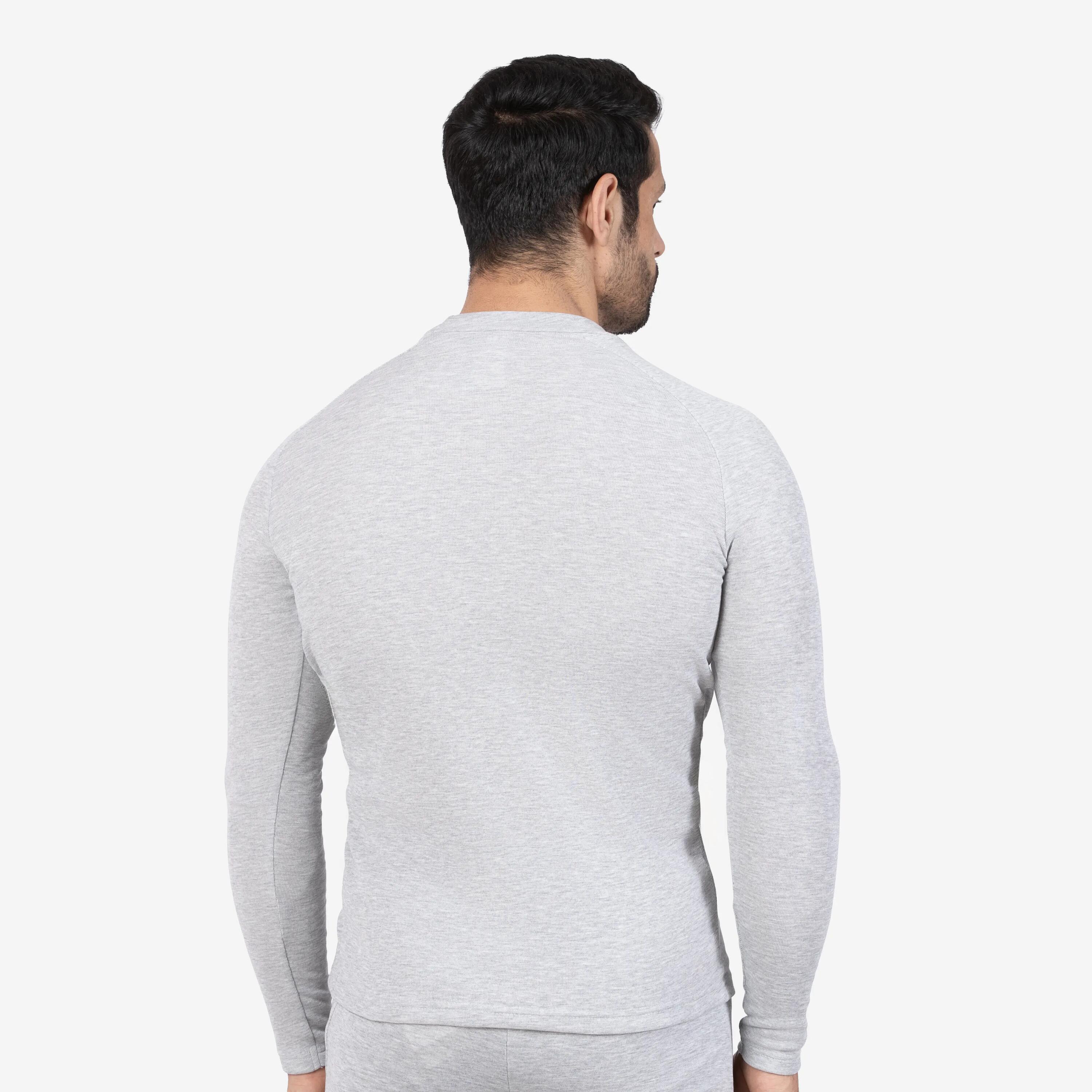 Men Thermal Baselayer Top - BL100 - Grey -  4