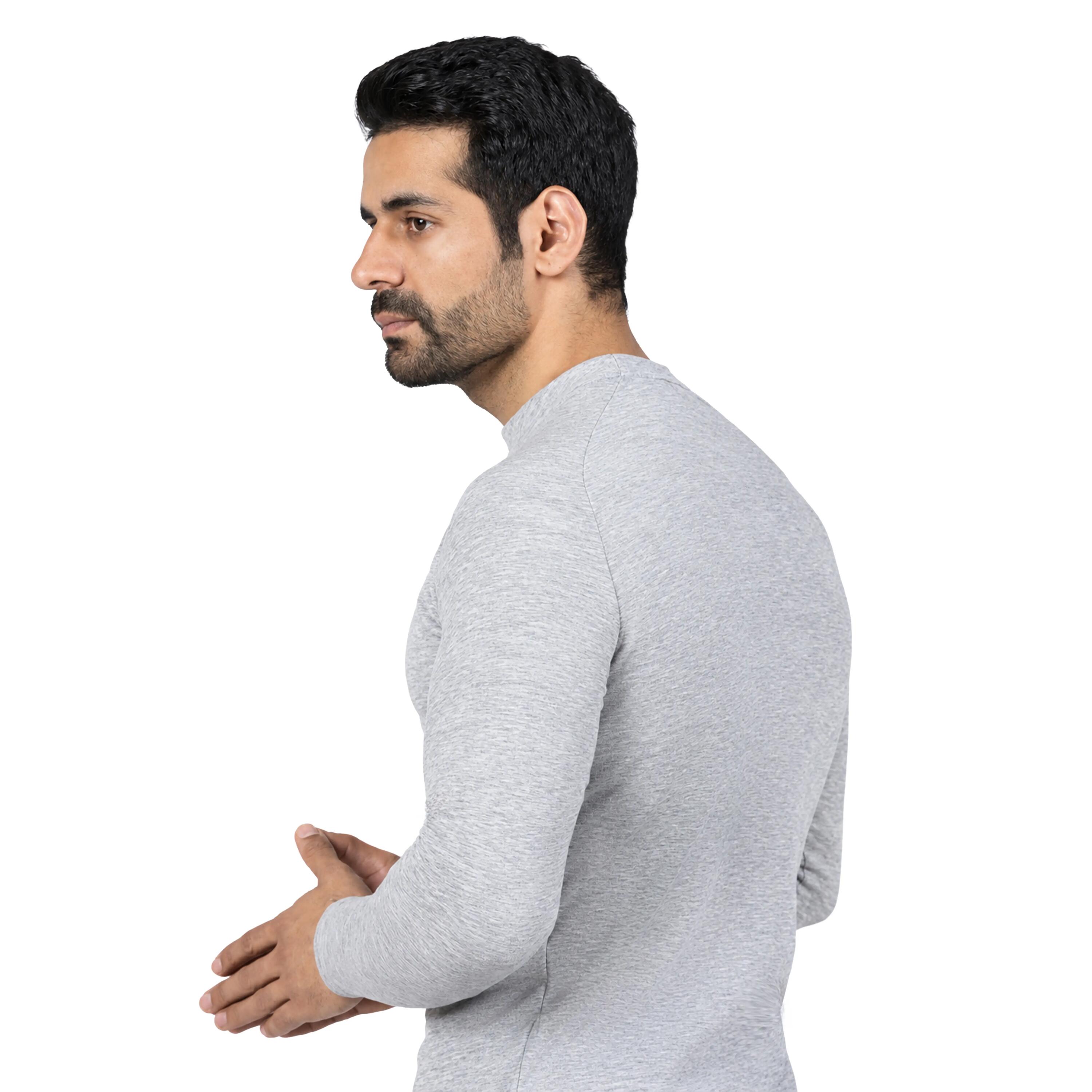 Men Thermal Baselayer Top - BL100 - Grey -  2